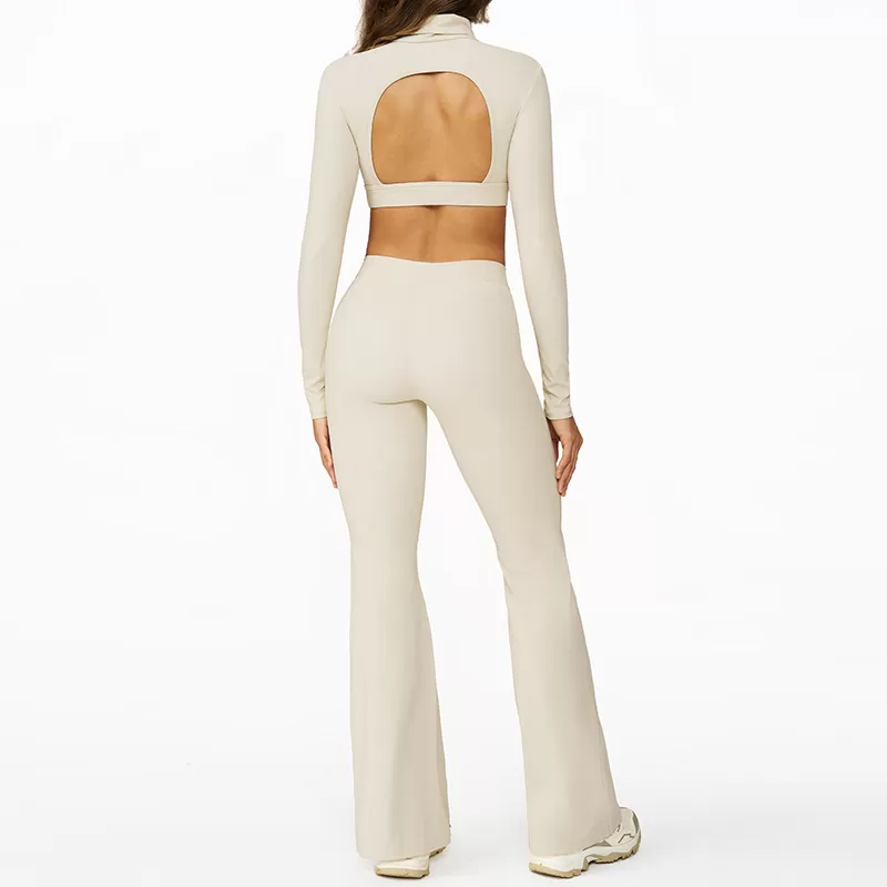 Yoga 4 Piece Sets Activewear Elastic Sports Bra Butt Lift Leggings Women Workout Set FGBTZ4507