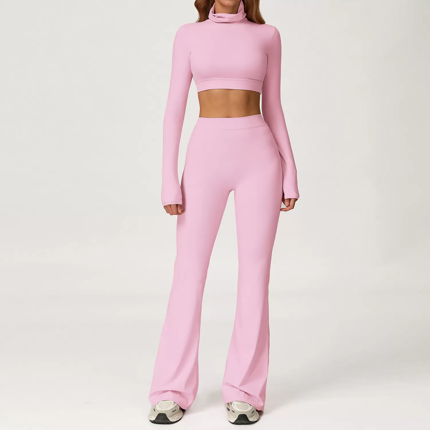 Yoga 4 Piece Sets Activewear Elastic Sports Bra Butt Lift Leggings Women Workout Set FGBTZ4507