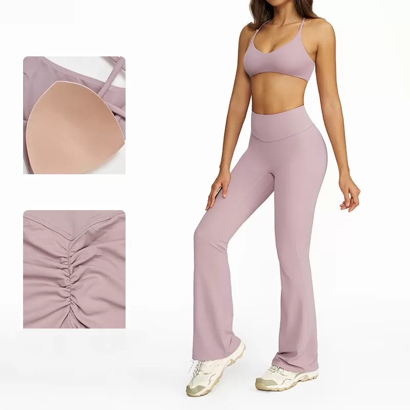 Soft Active Wear Yoga Set Sportswear Four Pieces Yoga Suit Gym Fitness Yoga Sets for Women FGBTZ8232