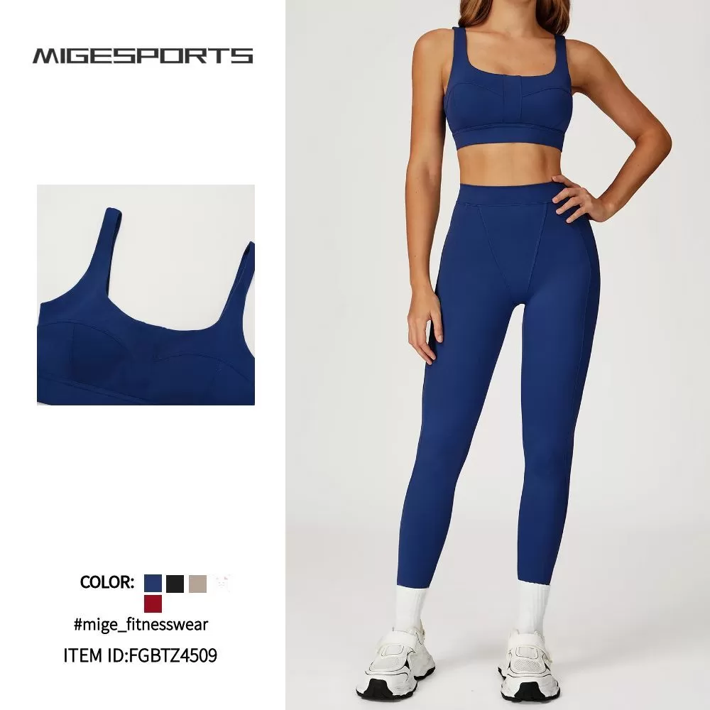 5Piece Fitness Clothing Sportswear Gym Leggings Activewear Sports Shorts Bra Women Workout Yoga Wear Sets FGBTZ4509