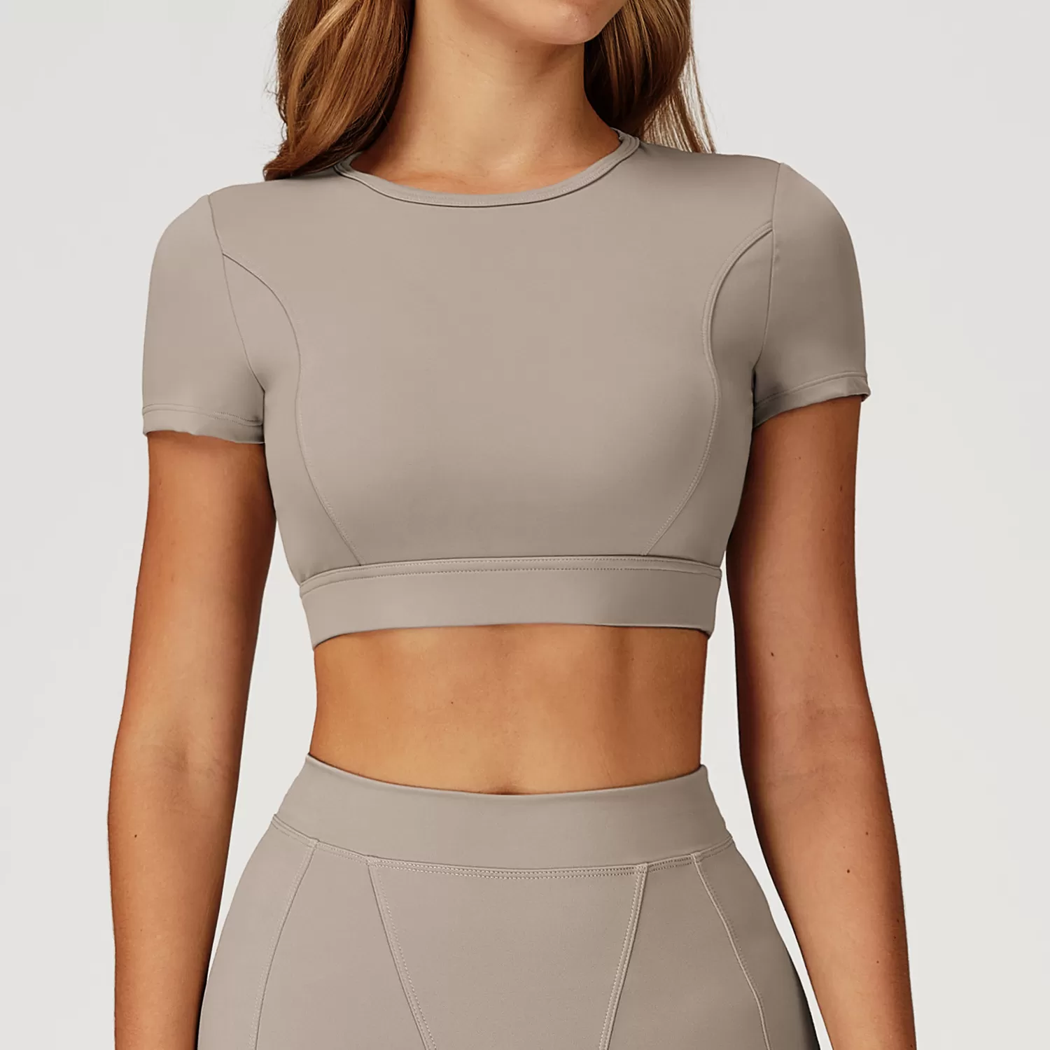 Light Grey shorts  sleeves tops