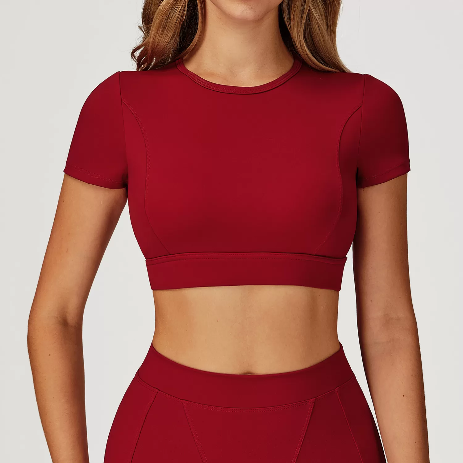 Red dates short sleeves tops