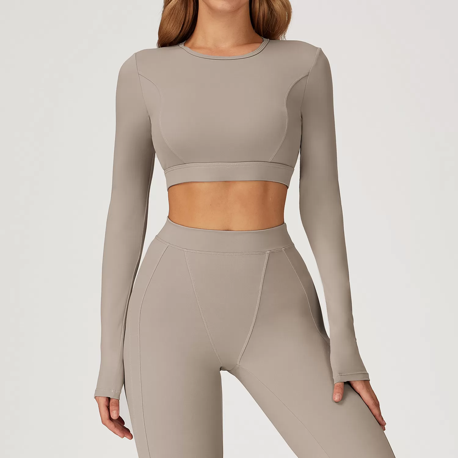 Light Grey long sleeves tops