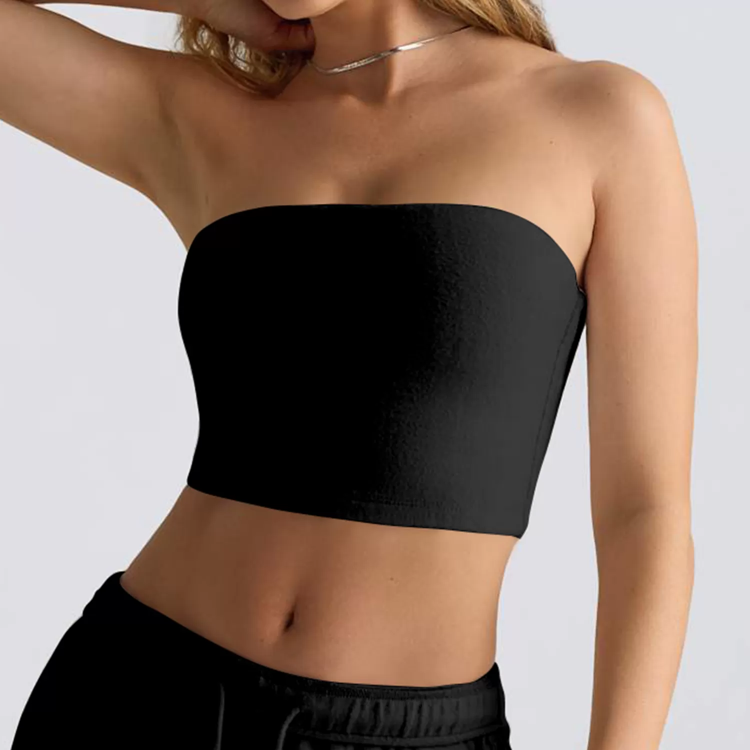 Women Yoga Vest LightweightTube Top Tight Sports Running Fitness Vest FGB6011-2