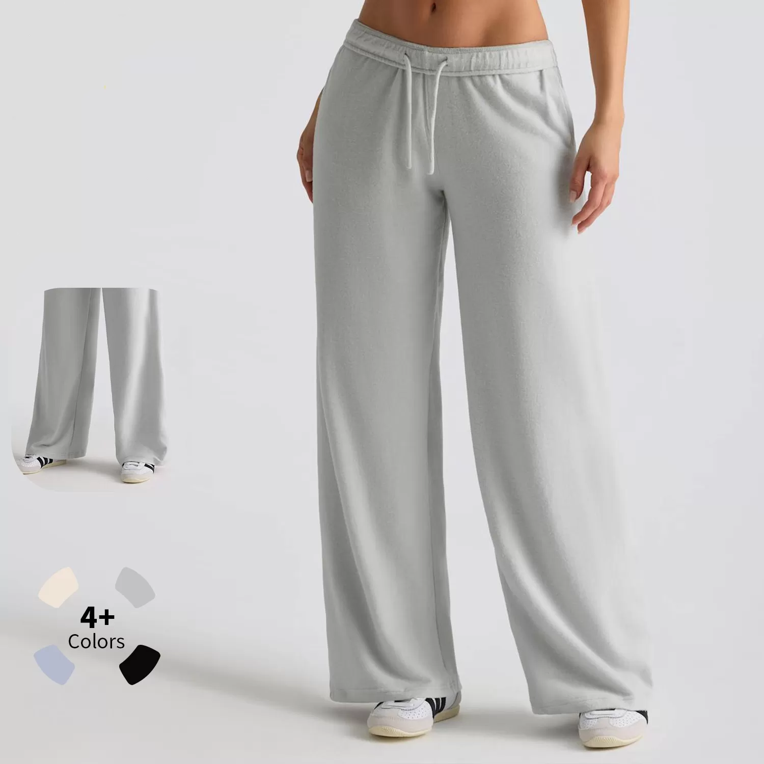 Custom Wholesale Ladies Sweat Pants Women's Baggy Sweatpants High Waist Sweat Soft Pants for Women FGB6011-3