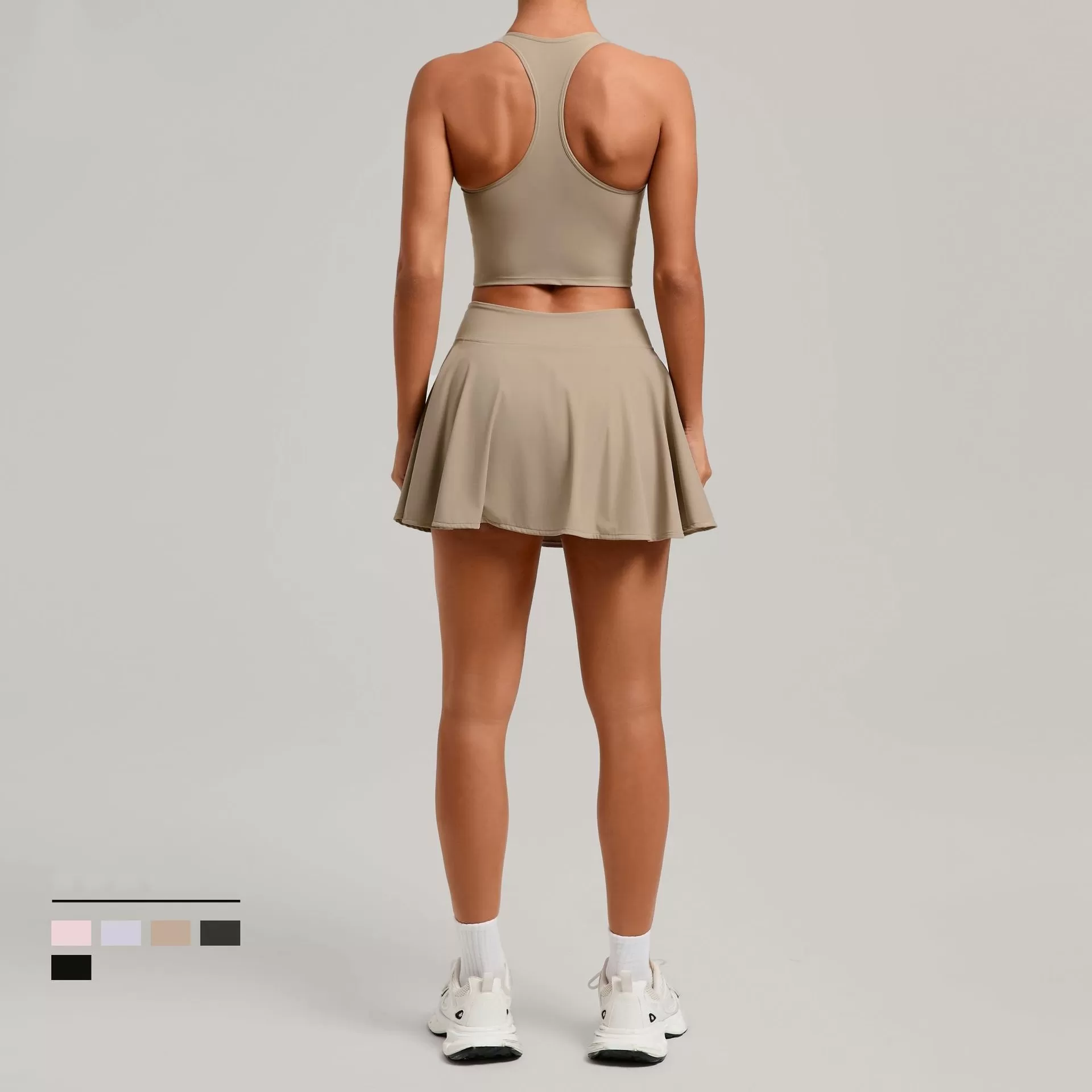 Wholesale Fitness 2 Piece Women Gym Yoga Wear Sports Suit Workout  Tennis Skirt Yoga Set FGB8316+11306