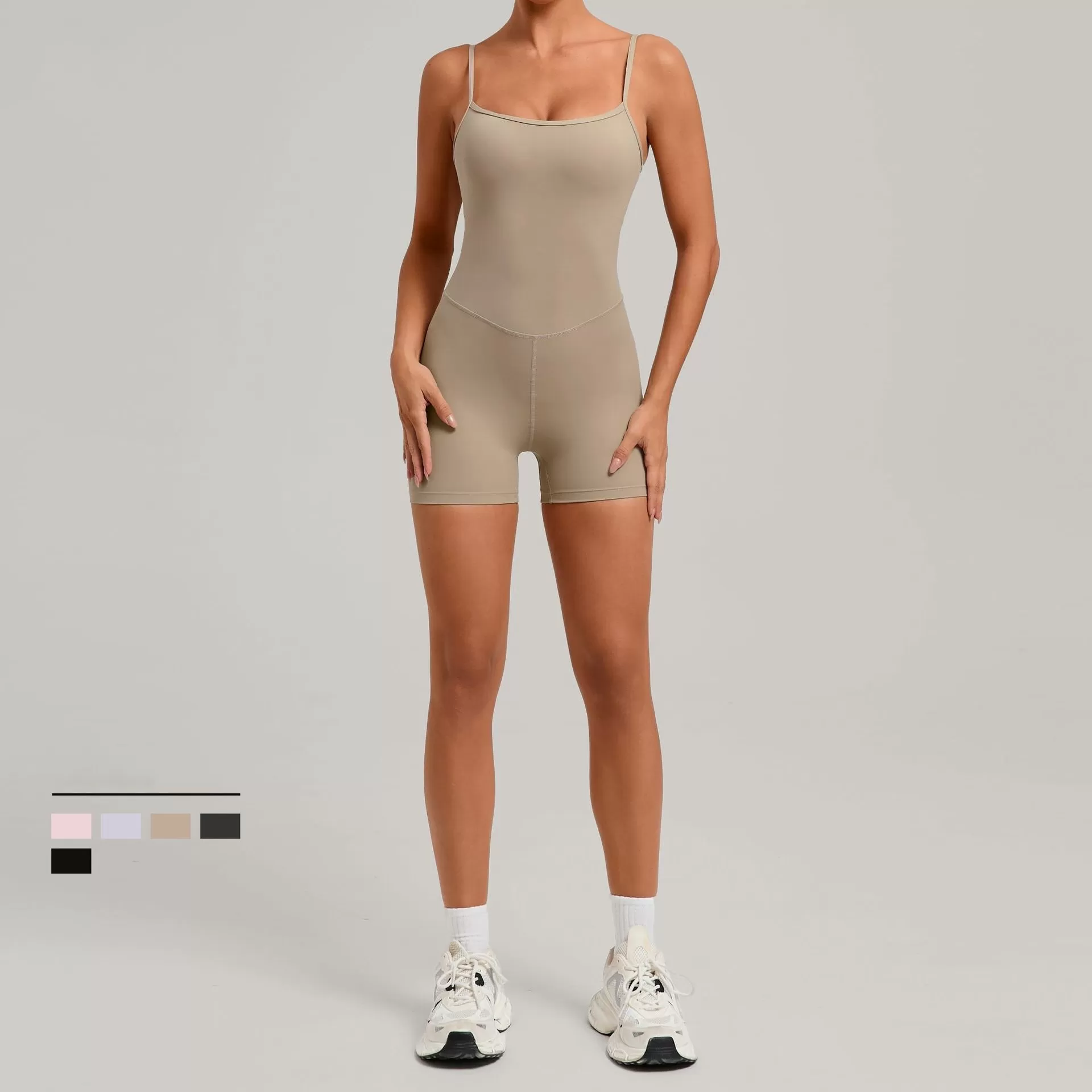 Backless Sports Woman Shorts Sporta Outfit Gym Workout Clothes for Women Sportswear One Piece Fitness Jumpsuit FGB69321