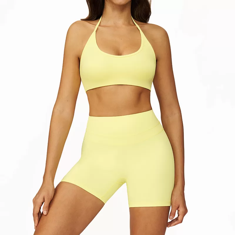 New Women's Sports Bra Shorts Sets Fitness Exercise Yoga Sets Fitness Clothing Women FGBYZ3109