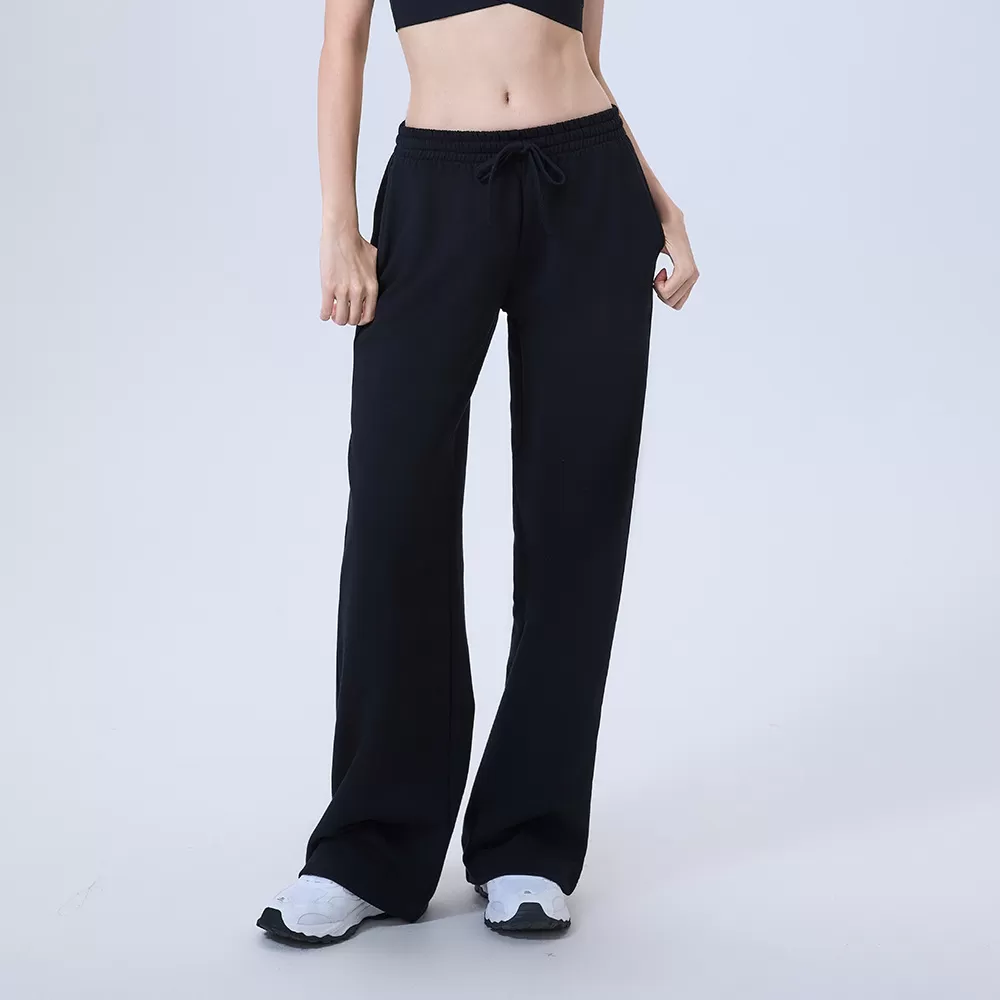 Women's Yoga Pants Casual Straight Leg Slacks Elastic Waist  Activewear Loose Women's Pants FGBCK5642