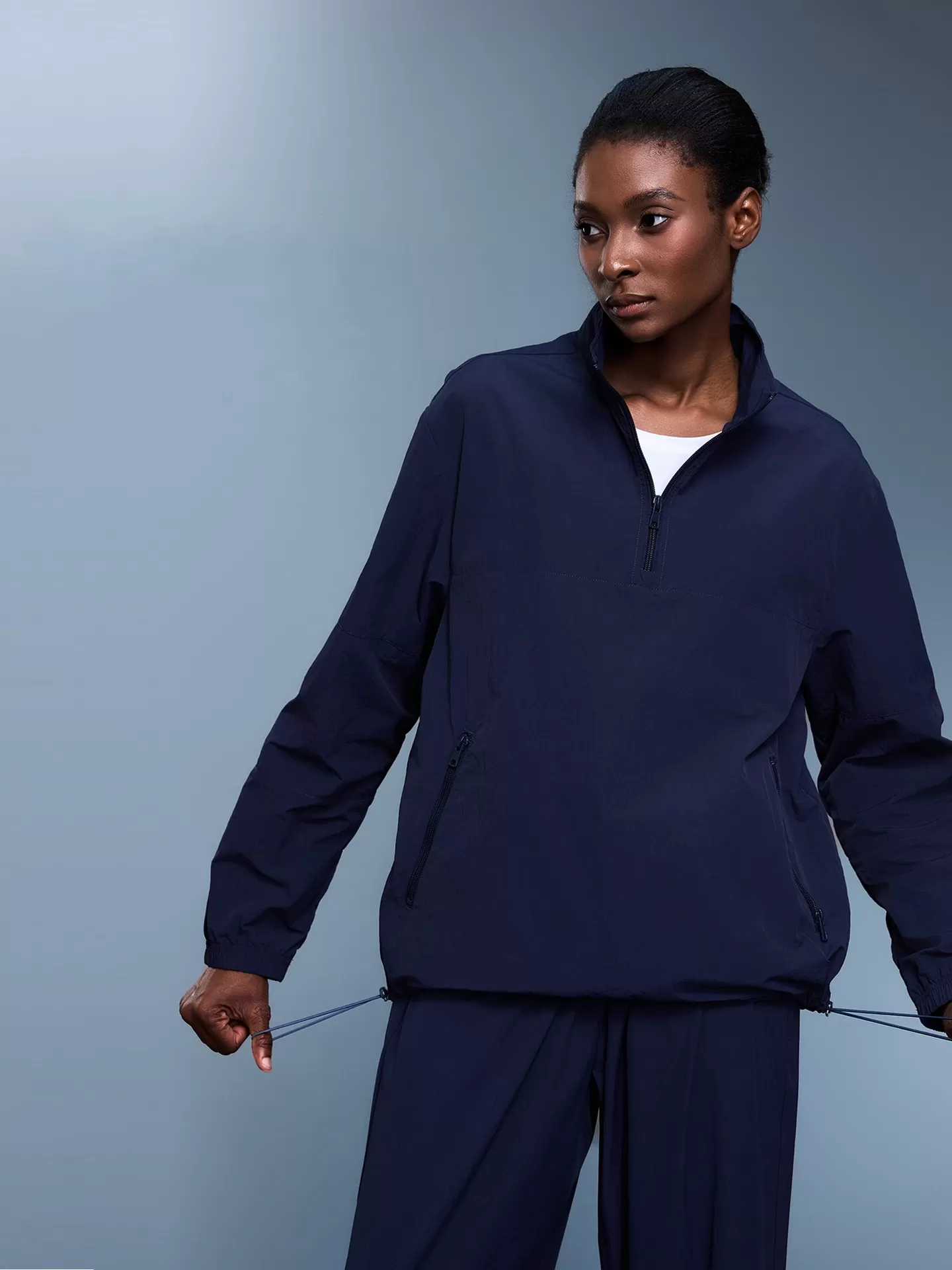 Clothing Women's Half Zipper  Sports Quick-drying Casual Training Yoga Jacket FGBD25173