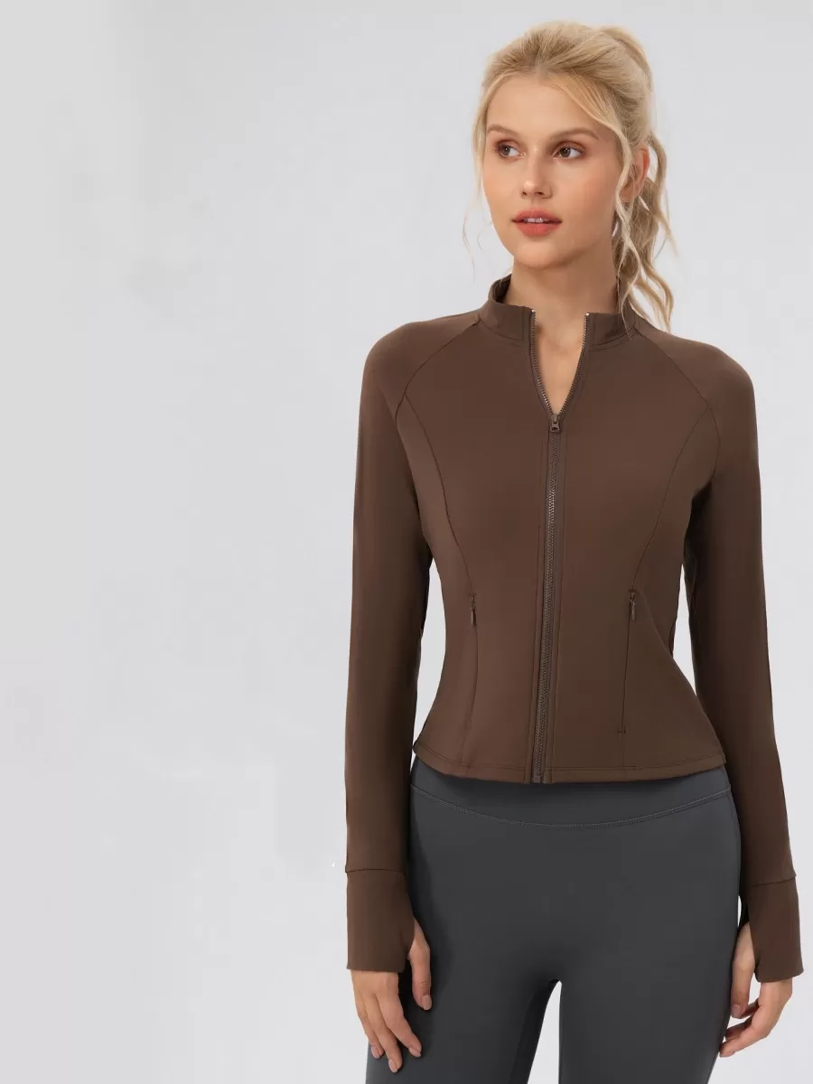 Fall Activewear Pilates  Athletic Jacket Gym Sport Clothes Woman  Sports Jacket for WomenFGB52633