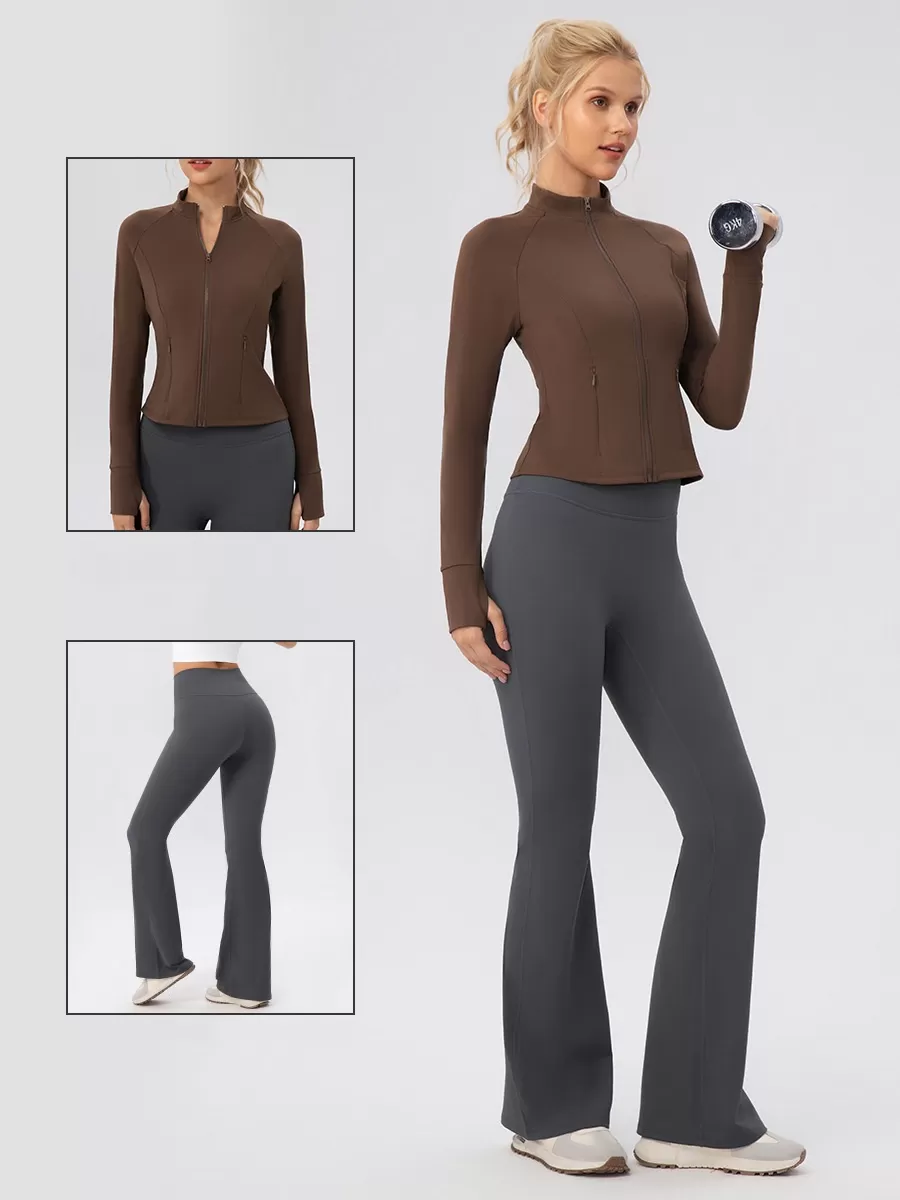 Fall Activewear Pilates  Athletic Jacket Gym Sport Clothes Woman  Sports Jacket for WomenFGB52633