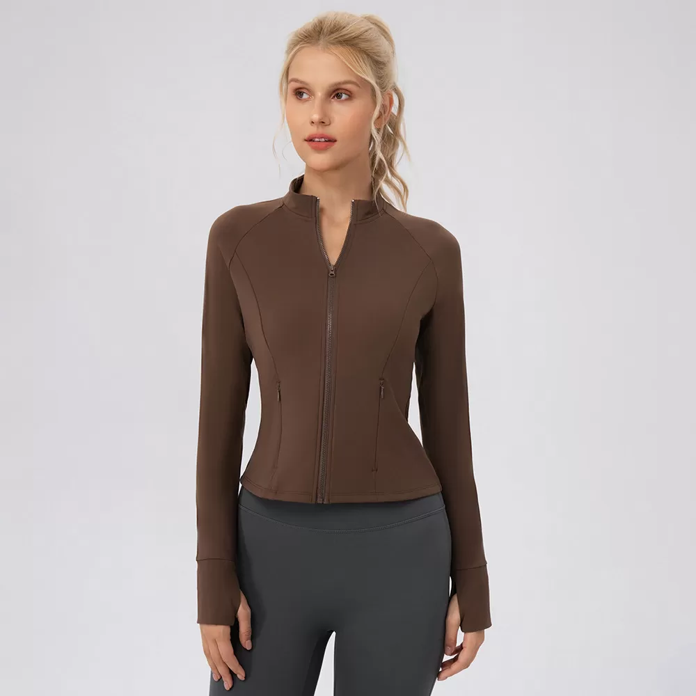 Fall Activewear Pilates  Athletic Jacket Gym Sport Clothes Woman  Sports Jacket for WomenFGB52633