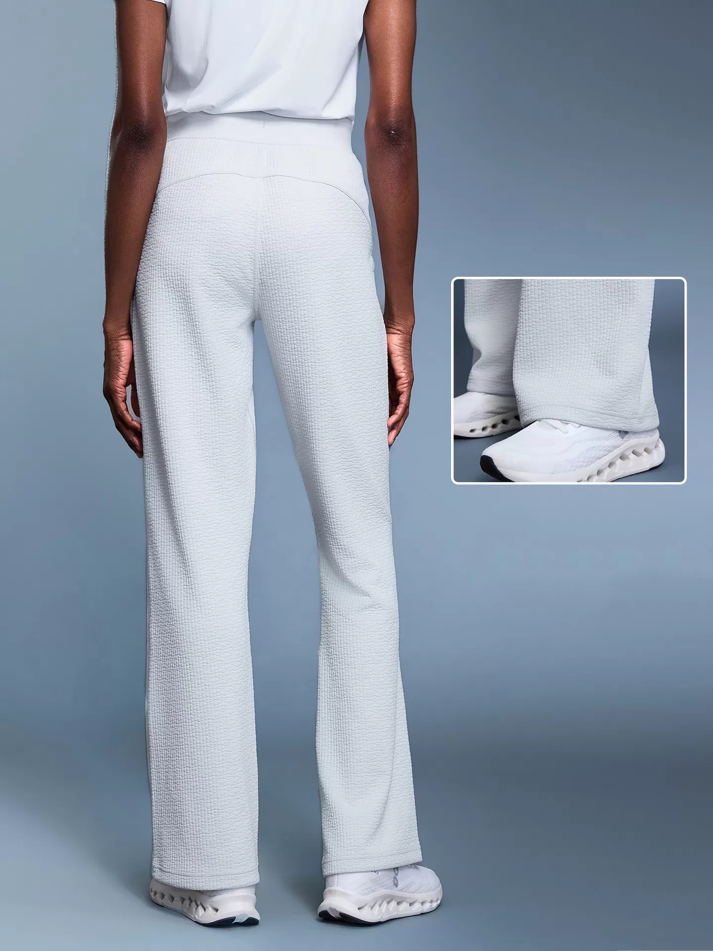 Women's Waffle Pants Casual Breathable Drawstring Plain Color for Autumn SeasonFGBD25165