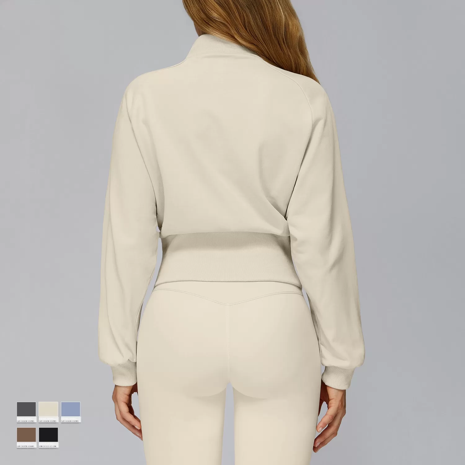 New Style Women's  Sports Jacket Solid Color Outdoor Coat  Zipper Yoga JacketFGBEWT2500