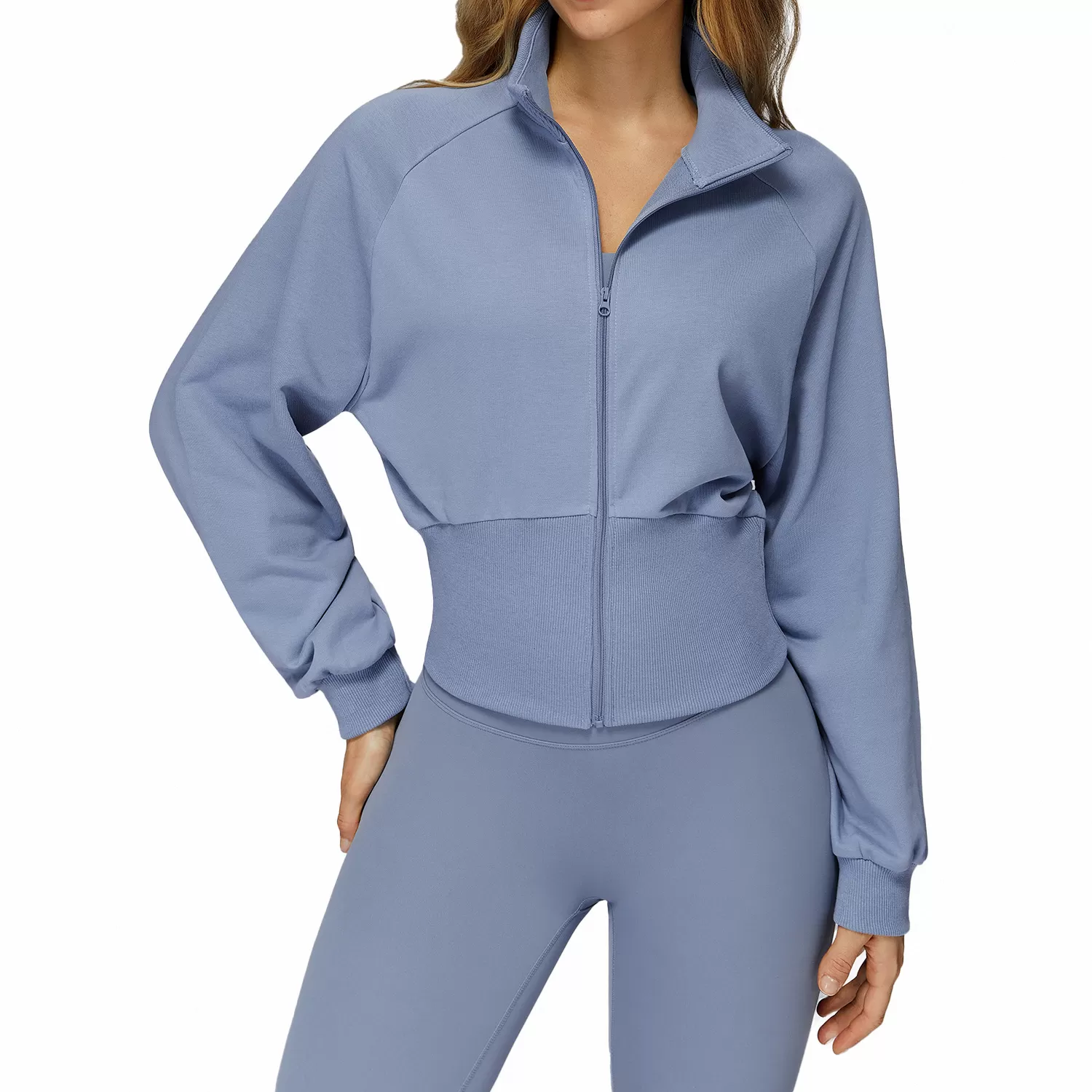 New Style Women's  Sports Jacket Solid Color Outdoor Coat  Zipper Yoga JacketFGBEWT2500