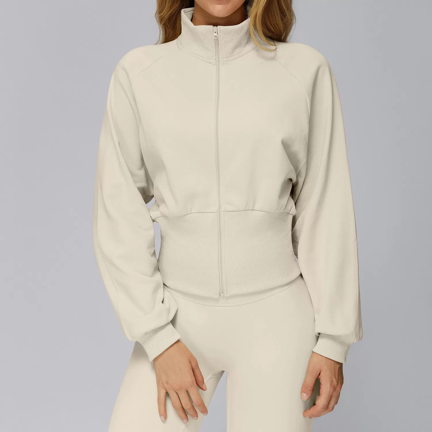 New Style Women's  Sports Jacket Solid Color Outdoor Coat  Zipper Yoga JacketFGBEWT2500