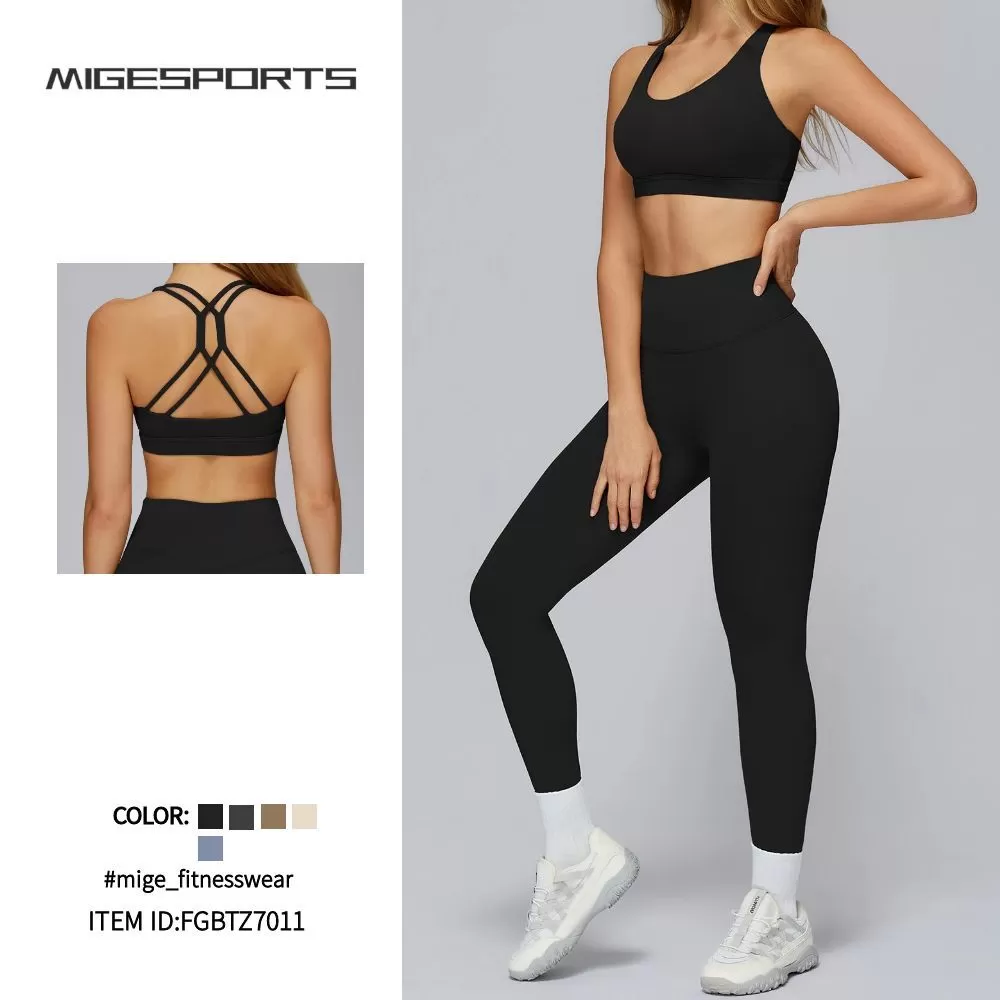Women's Winter Yoga Sets Gym Training Clothes Yoga Bra Fitness Sports Trousers Workout LeggingsFGBTZ7011