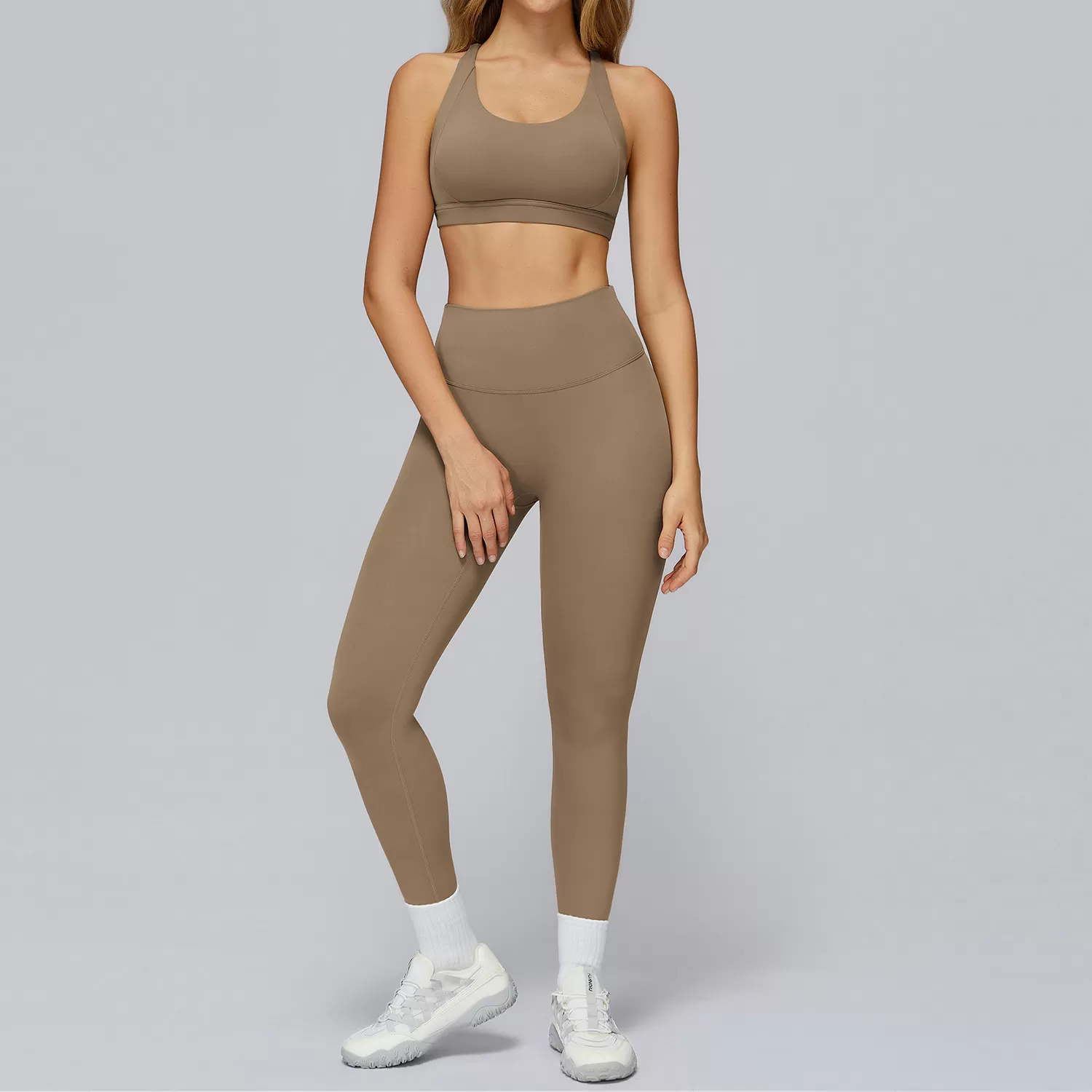 Women's Winter Yoga Sets Gym Training Clothes Yoga Bra Fitness Sports Trousers Workout LeggingsFGBTZ7011