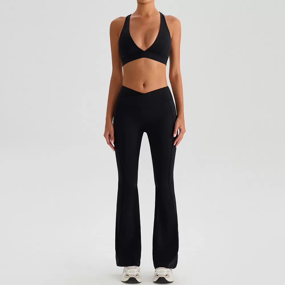 Fitness Set Yoga Outfit Ladies Wholesale Women's Sports Apparel Gym Wear for WomenFGBYW574+KW443