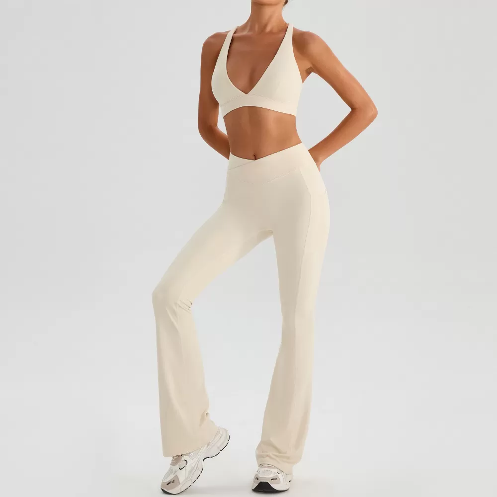 Fitness Set Yoga Outfit Ladies Wholesale Women's Sports Apparel Gym Wear for WomenFGBYW574+KW443