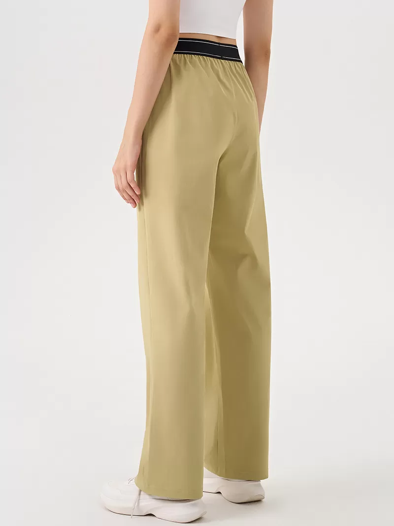 Womens Running Trousers Loose Wide Leg Sports Casual Fitness Sweatpants Yoga PantsFGBK6578