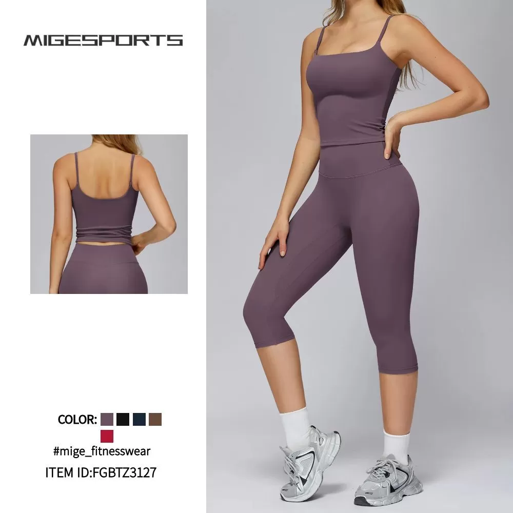 Fashion High Stretchy Seamless Yoga Set Fitness Workout Clothes for Sports WomenFGBTZ3127