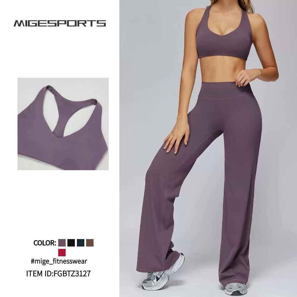 High Waist Women's Sports Set Quick Dry Breathable Gym Wear Training WorkoutFGBTZ3127