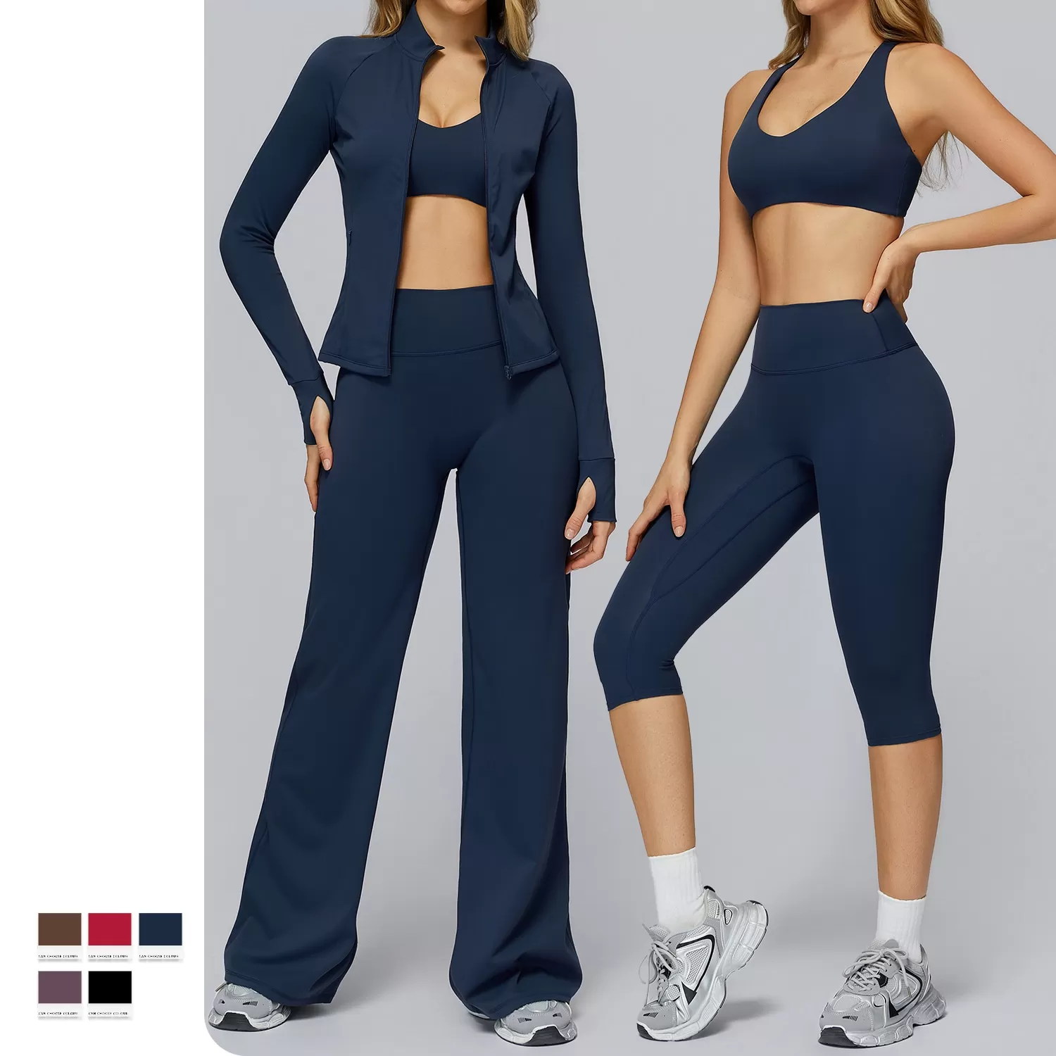 High Waist Women's Sports Set Quick Dry Breathable Gym Wear Training WorkoutFGBTZ3127