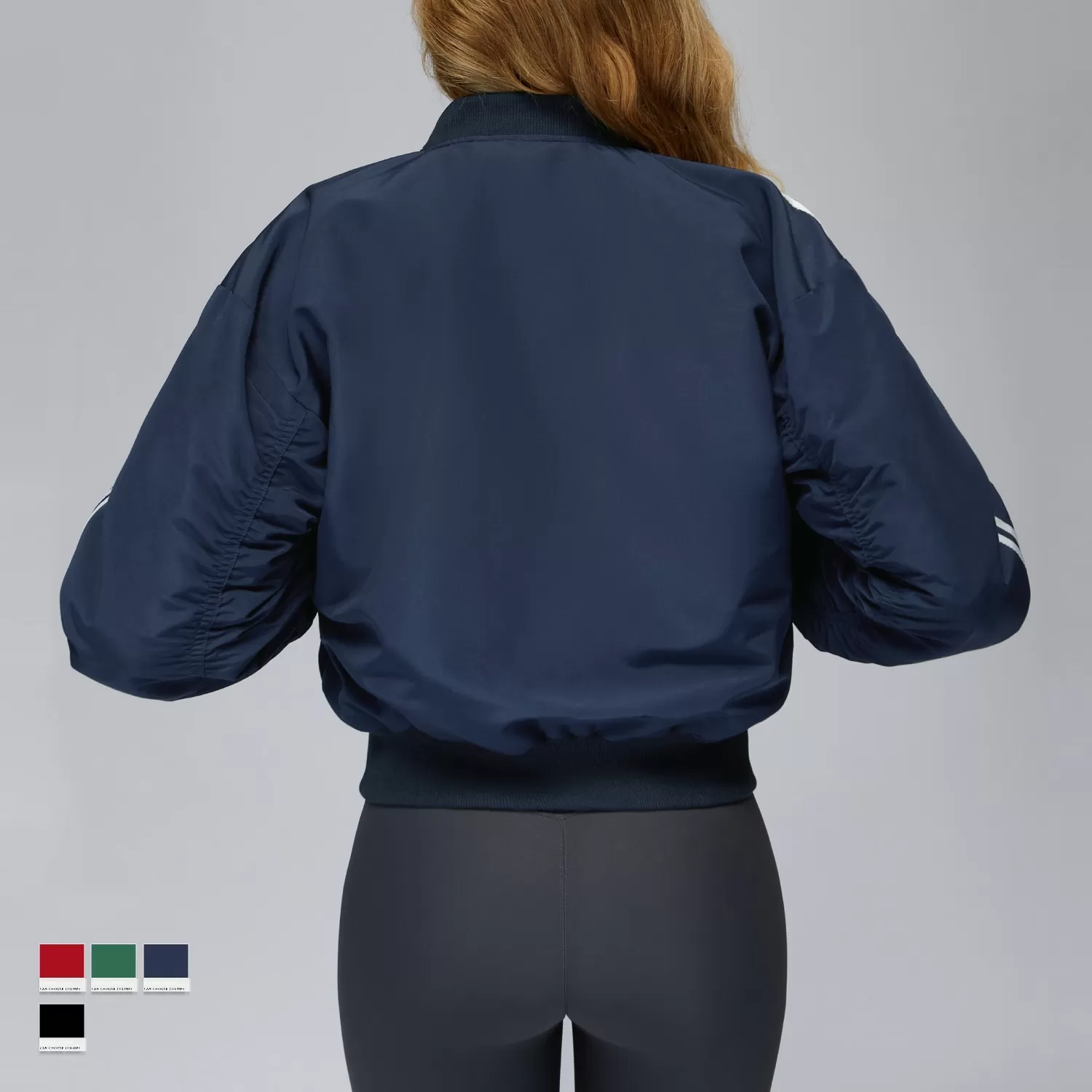 Autumn Winter Loose Fleece with Zippers for Women High Quality Stripe JacketsFGBEWT4504