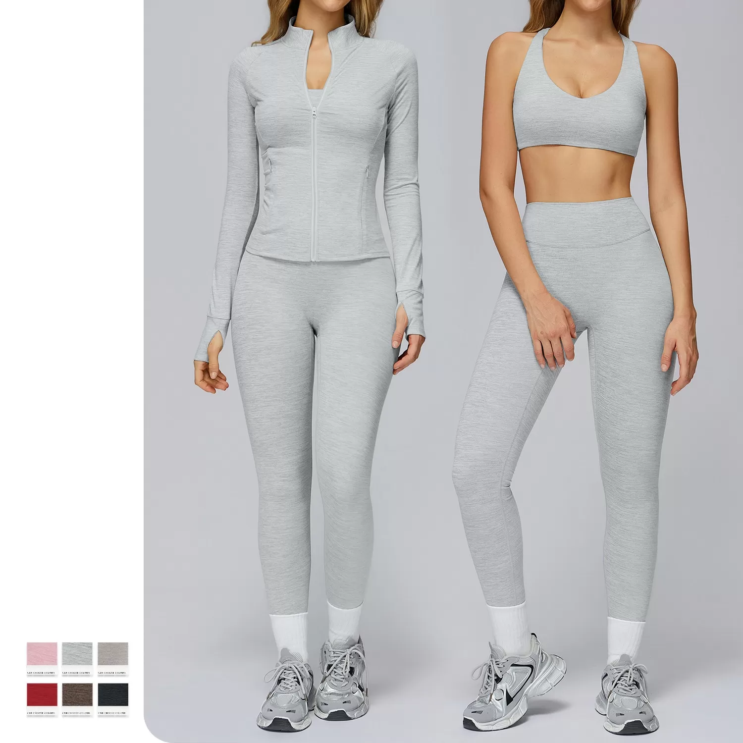 Soft Active Wear Yoga Set Sportswear Two Pieces Yoga Suit Gym Fitness Yoga Sets for WomenFGBTZ4510