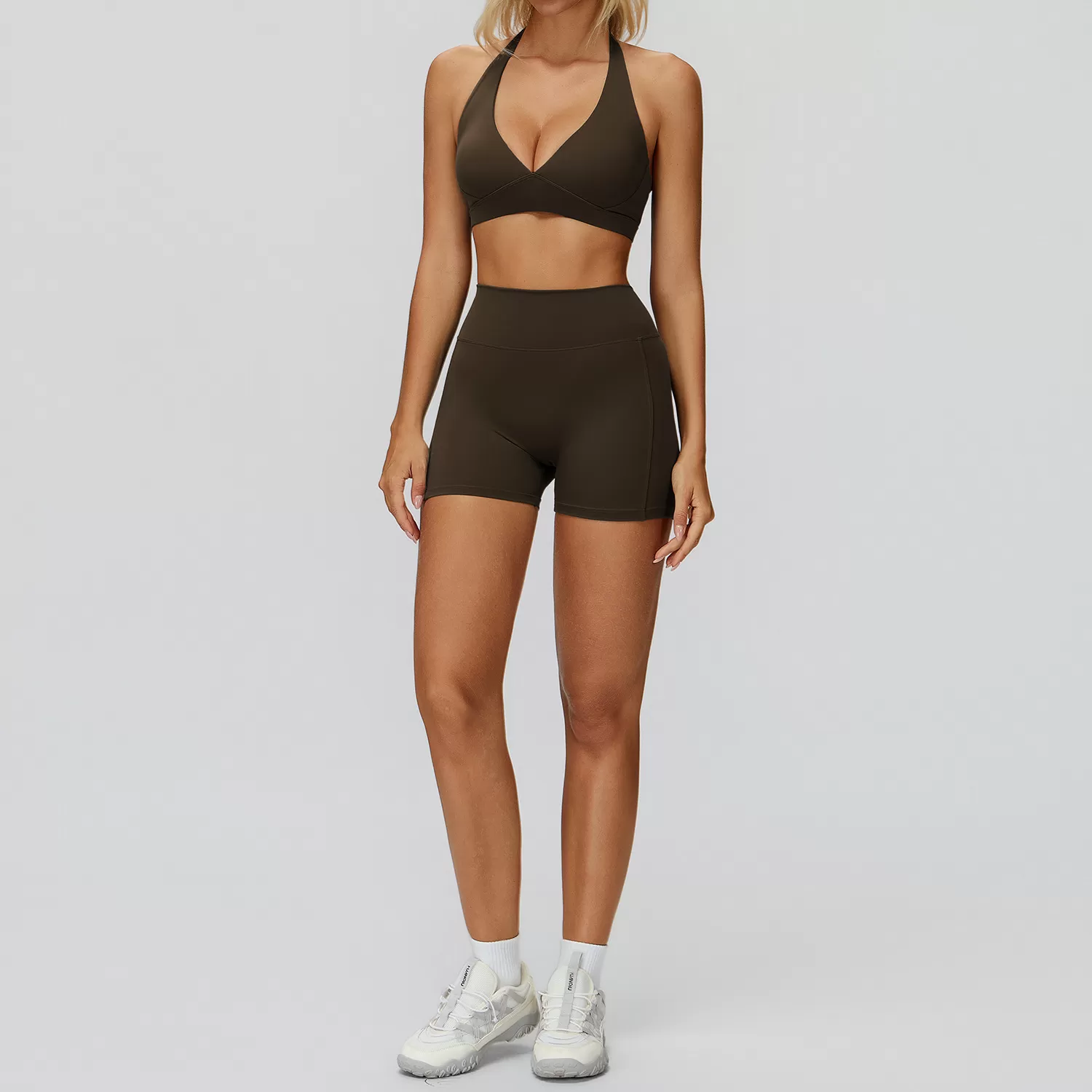 Sports Shorts Workout Top Bra Women Gym Clothing Active Wear Gym Fitness Yoga Set for WomenFGBTZ9308