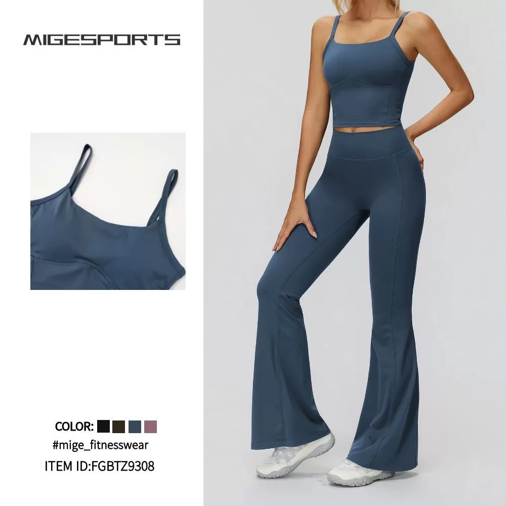 Workout Sport Wear Yoga  Pants  Leggings Set Yoga Fitness Wear Set for WomenFGBTZ9308