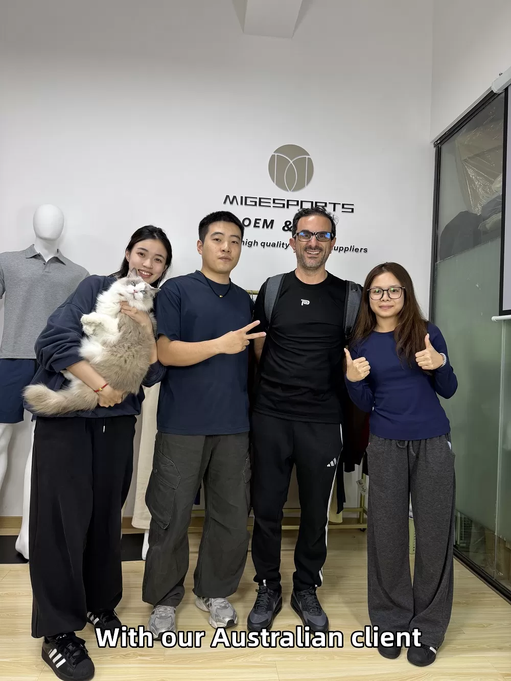 Australian Client Visits Mige Sports for Product Discussion and Cooperation