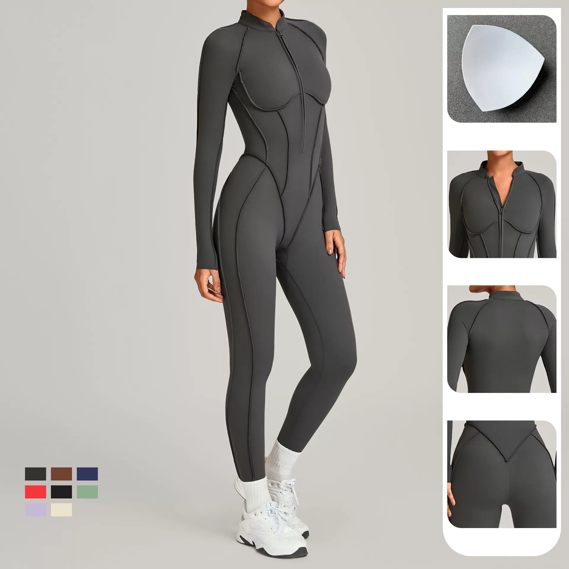 Long Sleeve Yoga Jumpsuit One Piece Sexy Women Sports Fitness Women Yoga Wear New Bodysuit Yoga Clothes for WomenFGB27196