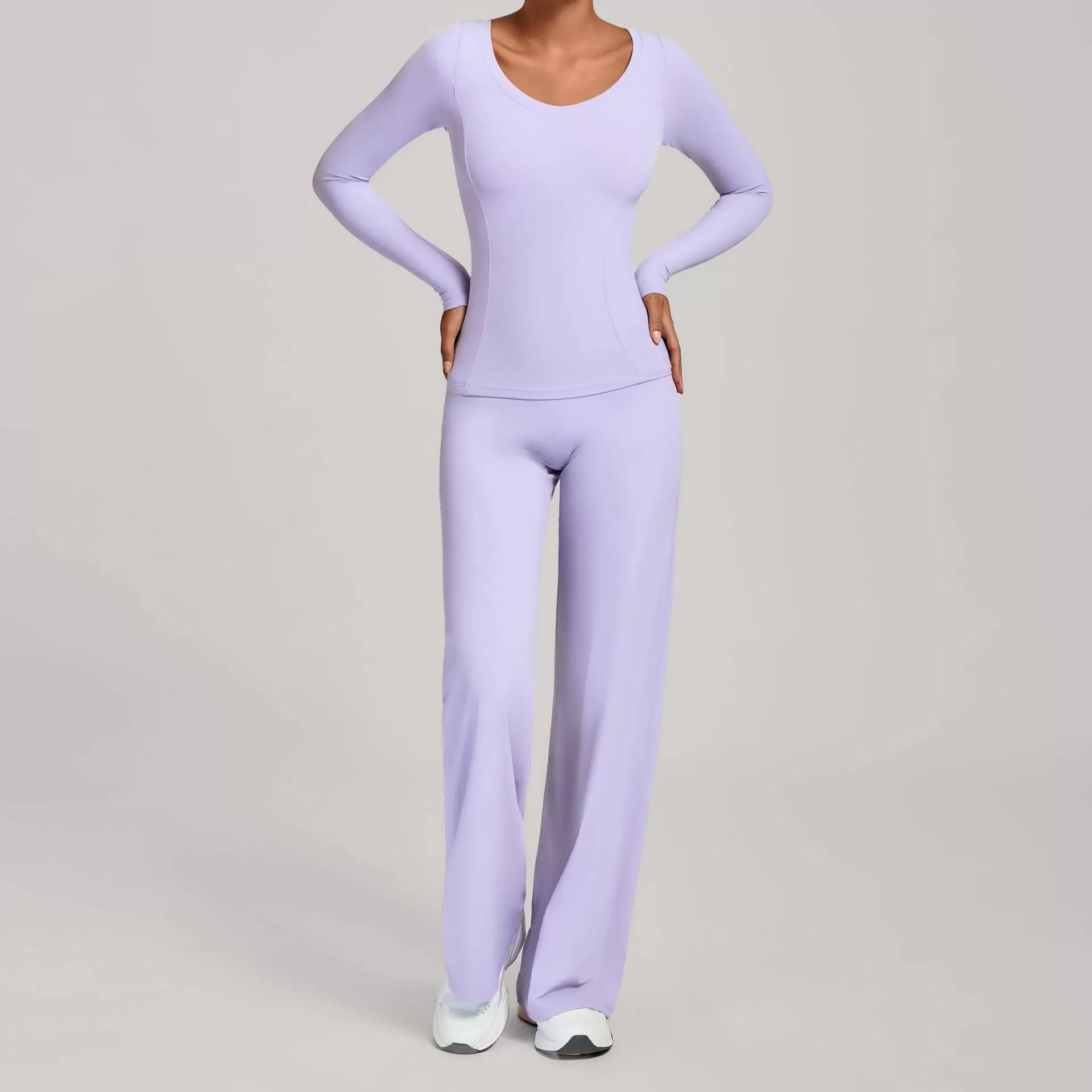 Violet tops+pants