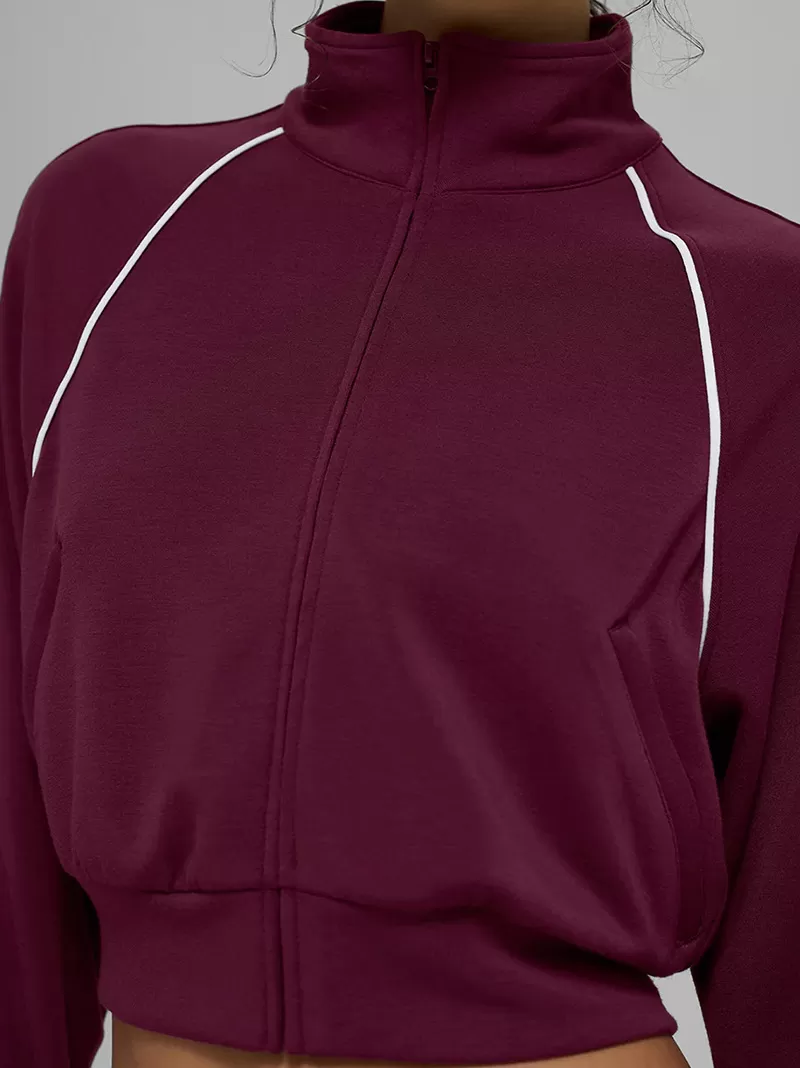 Women's Jacket Sweatpants Skirt Set with Elastic Waist Casual Sports SuitFGBT6607+K6609