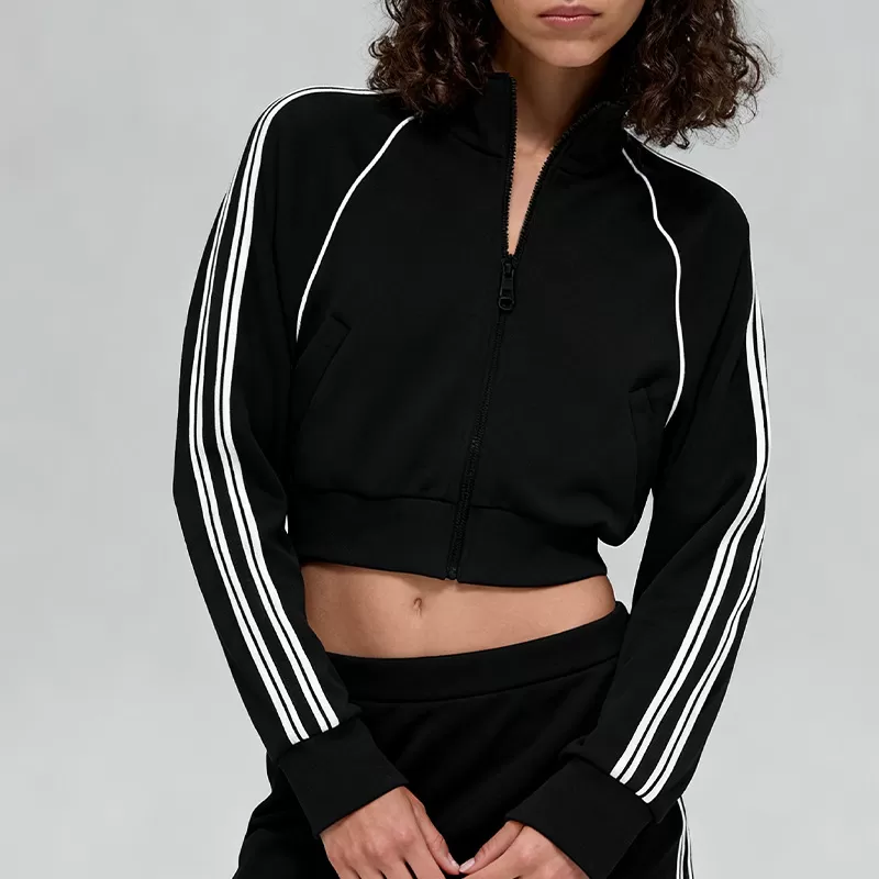 Women's Jacket Sweatpants Skirt Set with Elastic Waist Casual Sports SuitFGBT6607+K6609