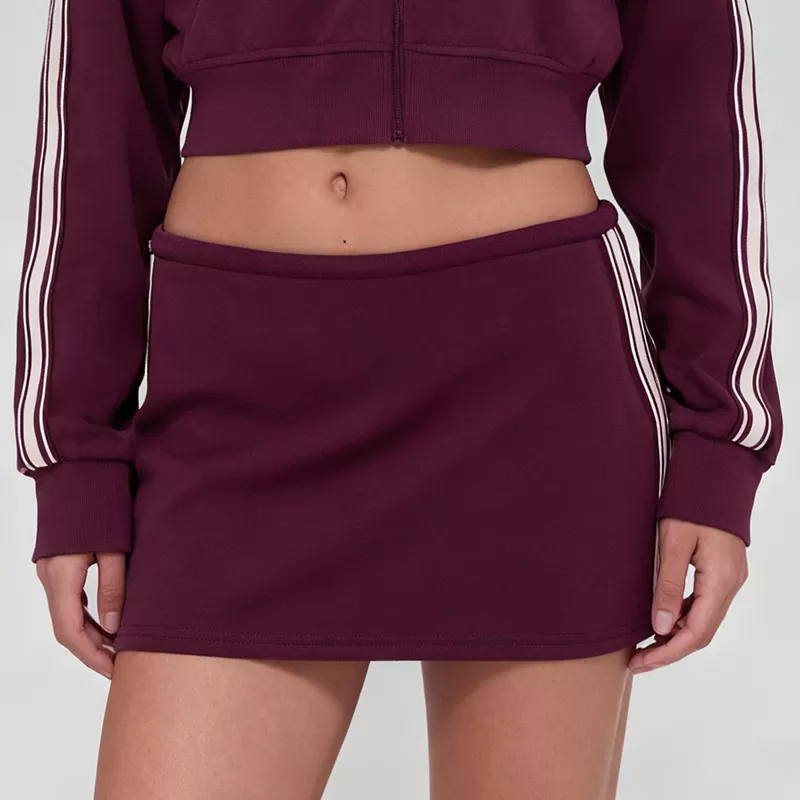 Women's Jacket Sweatpants Skirt Set with Elastic Waist Casual Sports SuitFGBT6607+K6609