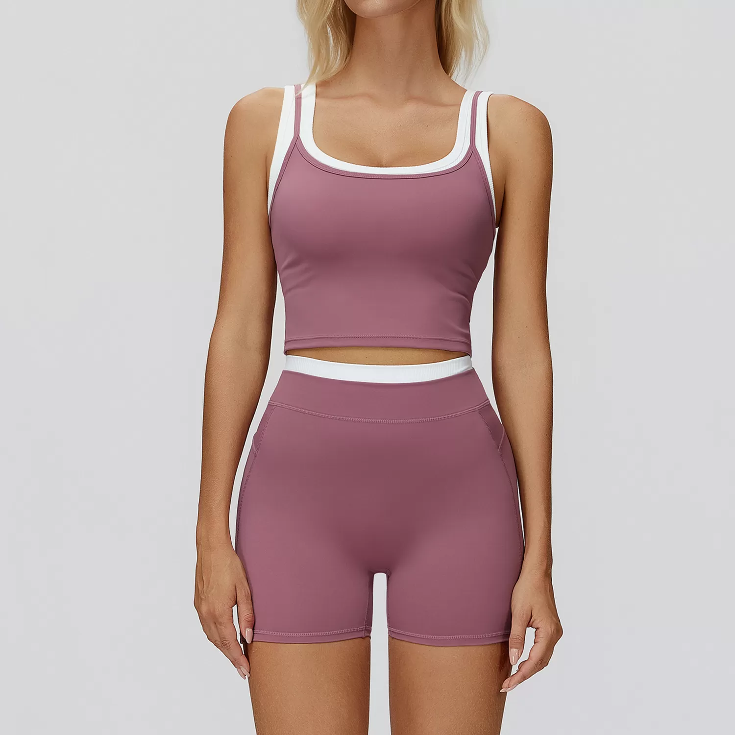 Workout Wear Sets Women Fitness Activewear Gym Clothing Sports Active Wear High Elastic  Shorts Yoga SetsFGBTZ3129