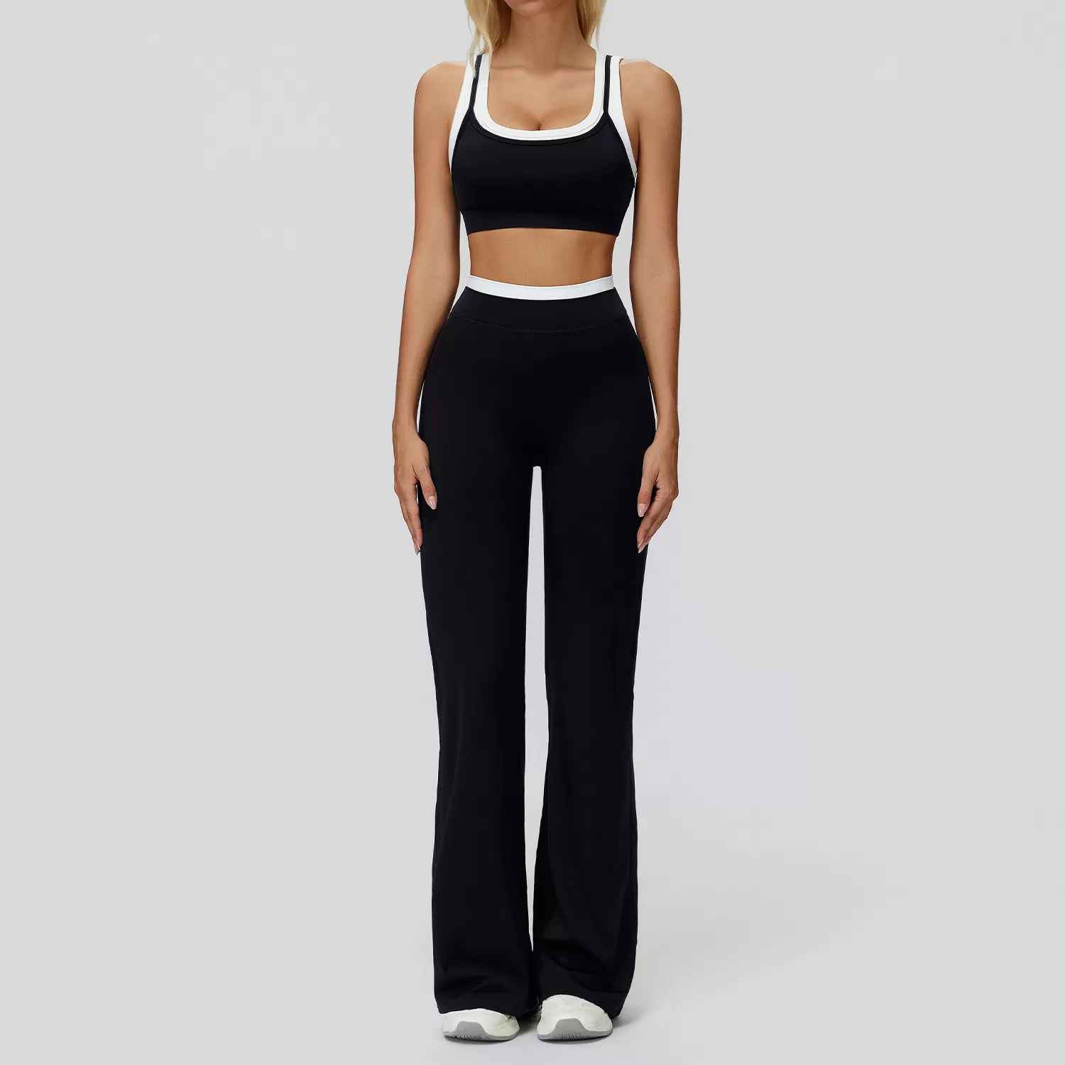 Women's Breathable Sports Bra High Waisted Fitness Yoga Pants Four Way Stretch Yoga SetFGBTZ3129