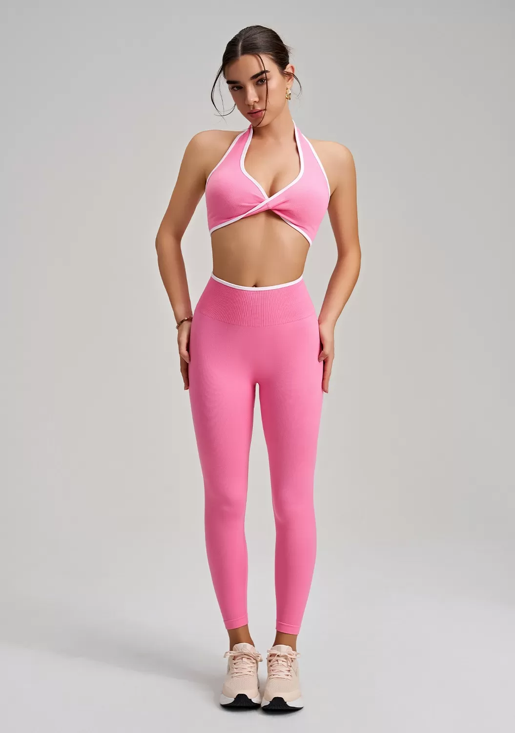 Women's Seamless Yoga Set for Fitness Sports FGBWX2493+CK5493