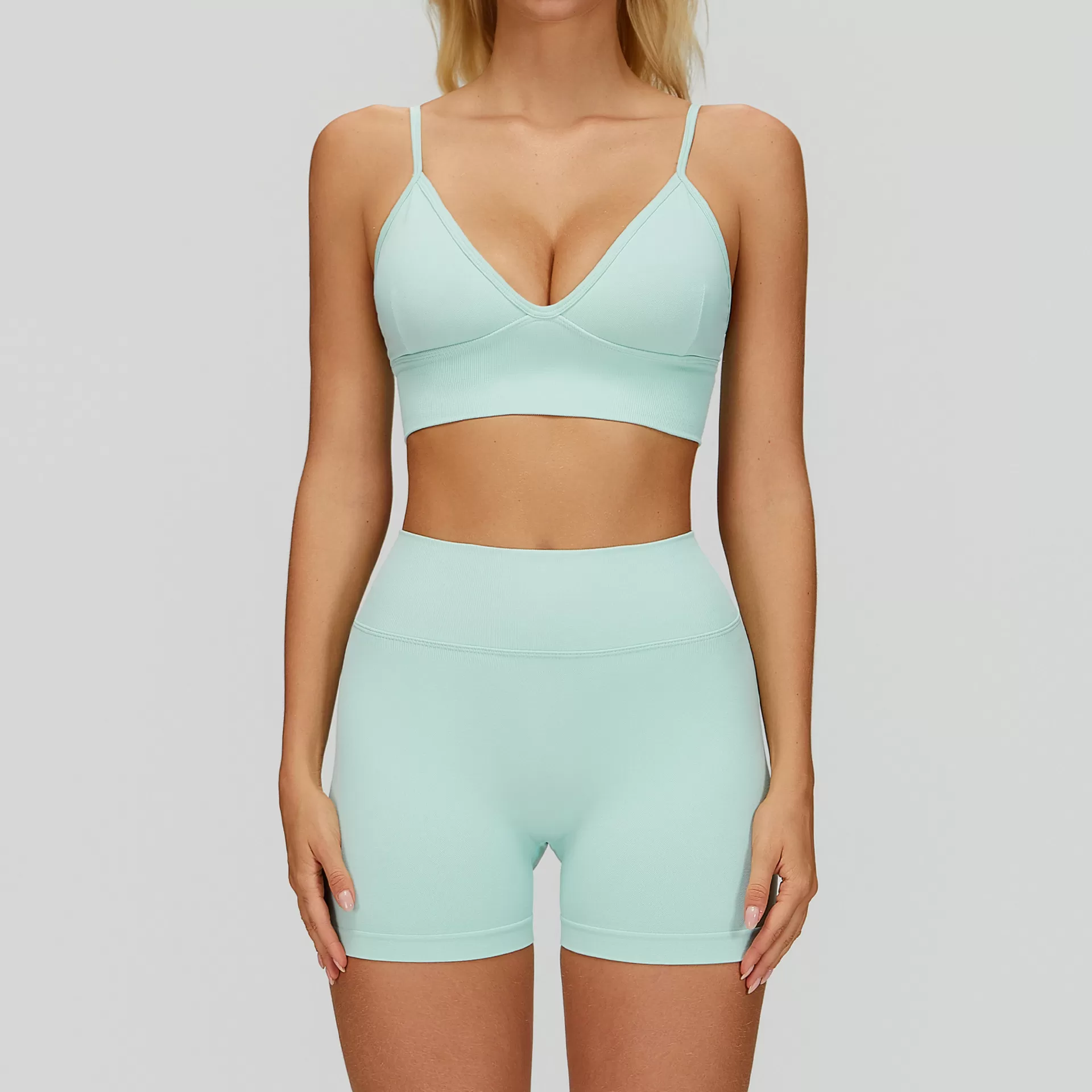 Mint bra+shorts