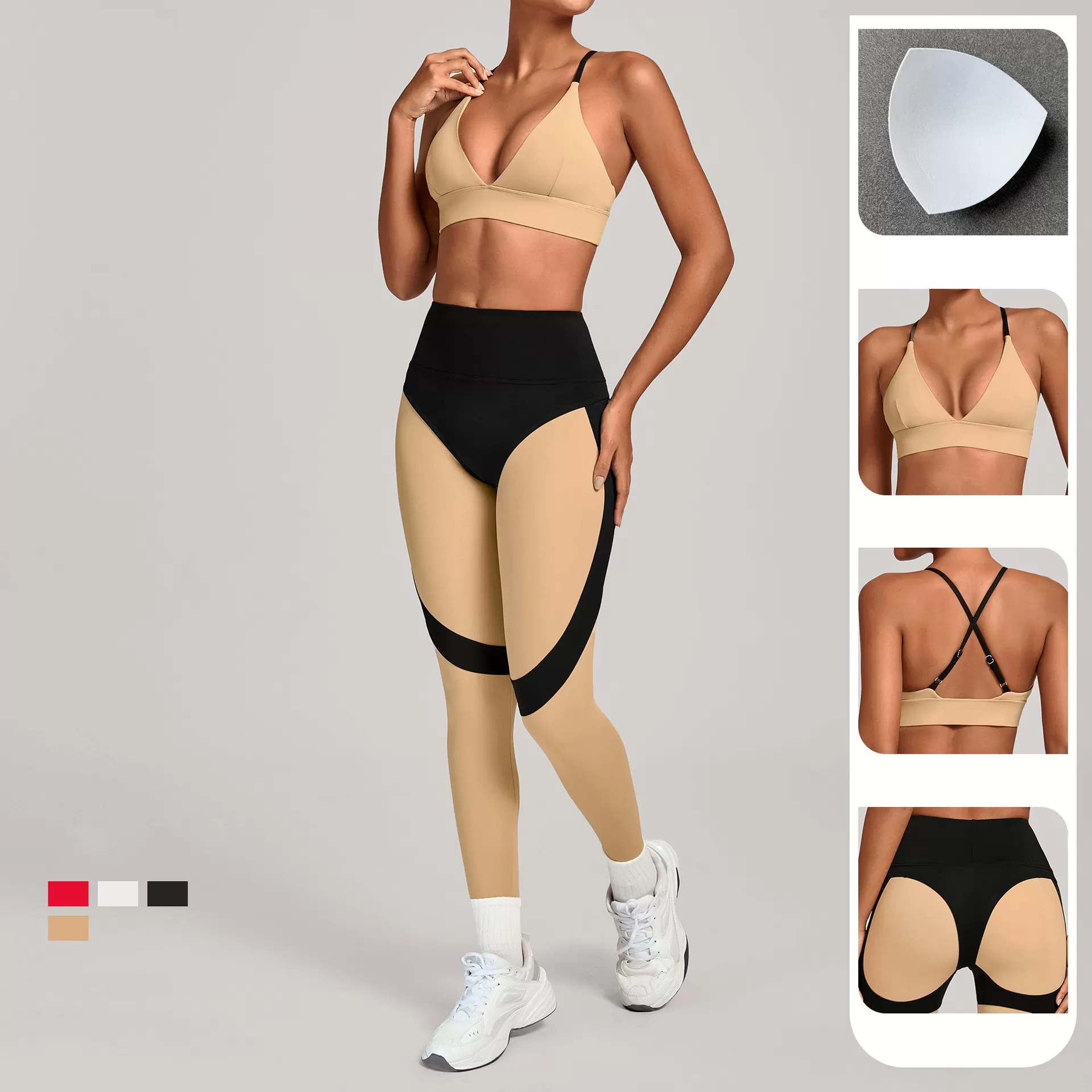 Yoga Sets for Women Active Wear Outfits Women's 2 Piece Workout Outfits FGB7514+2506