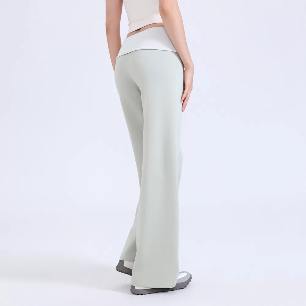 New Casual Sports Pants for Women Customization Yoga Elastic Drawstring Long Pants FGBCK3548