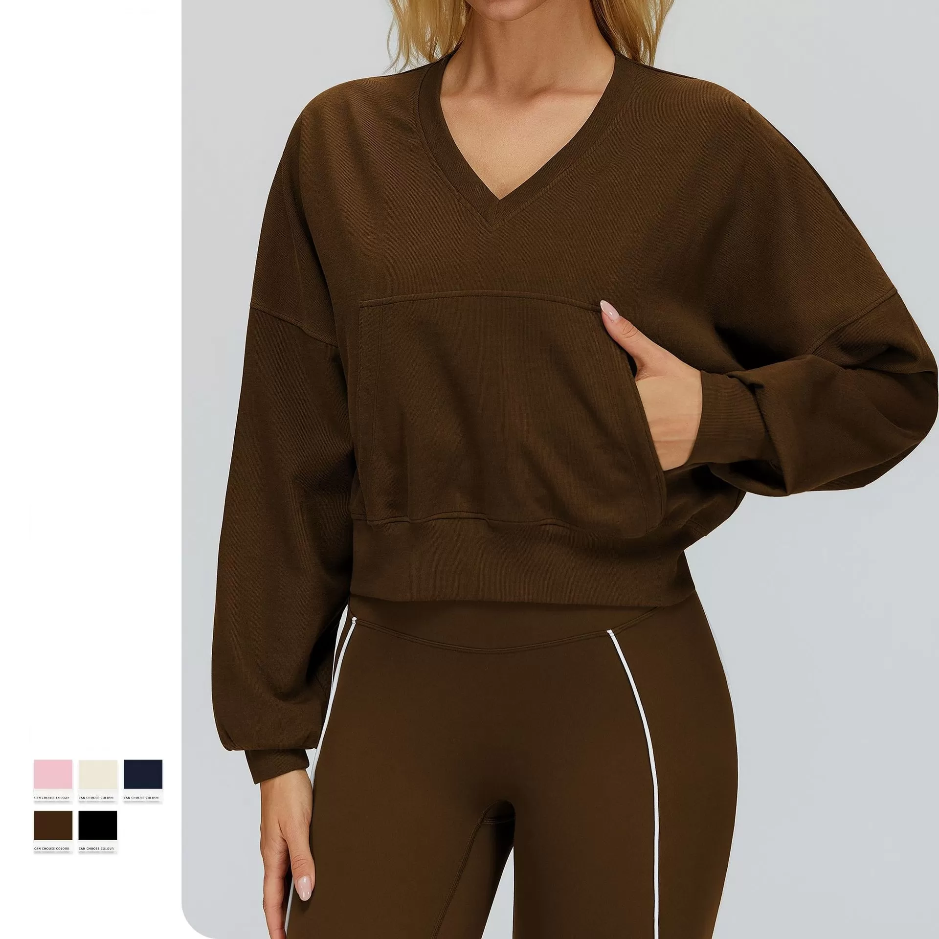 Women's Autumn Winter Windproof Zipper Jacket Stand Collar Running Coat Fitness Clothing FGBEWY2501