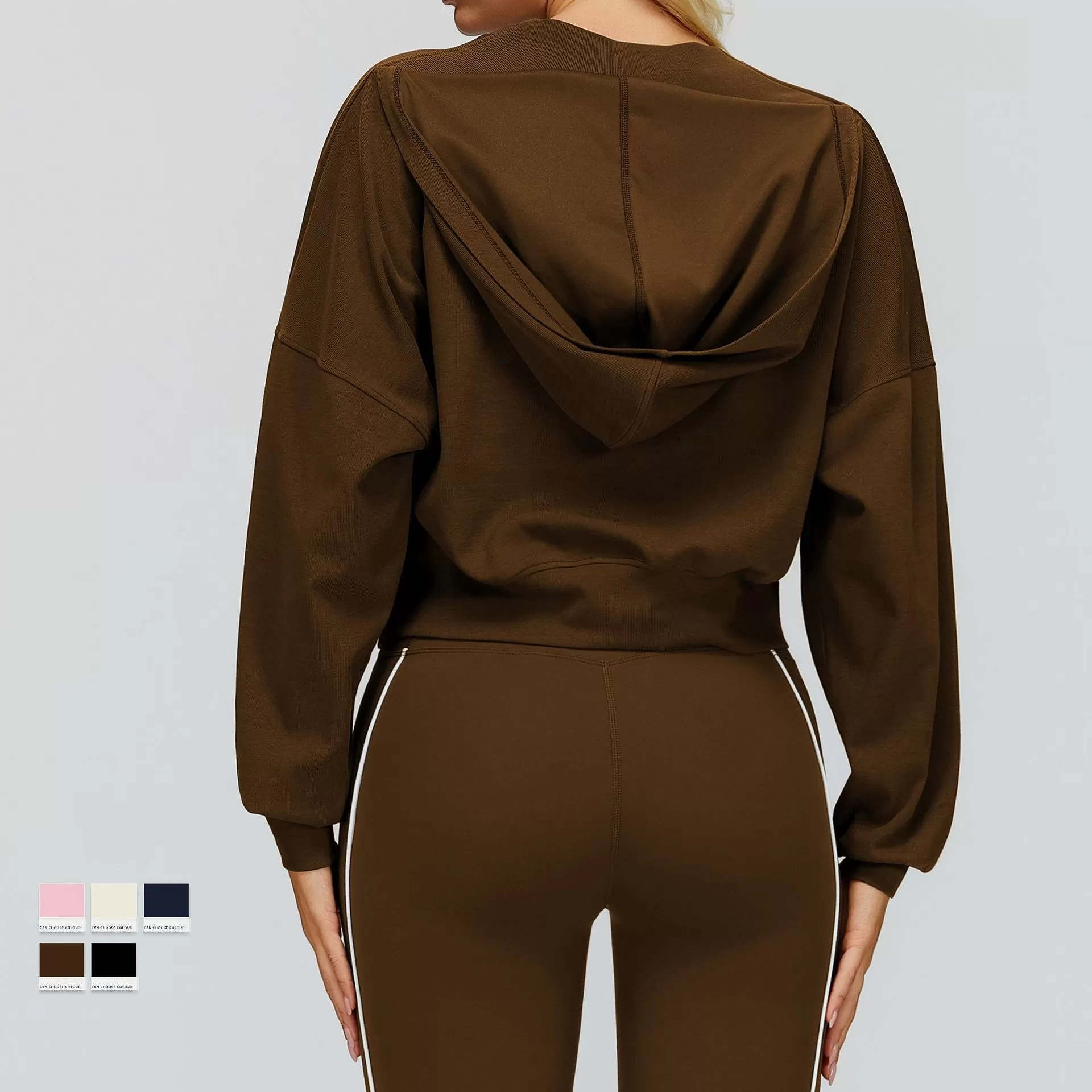 Women's Autumn Winter Windproof Zipper Jacket Stand Collar Running Coat Fitness Clothing FGBEWY2501