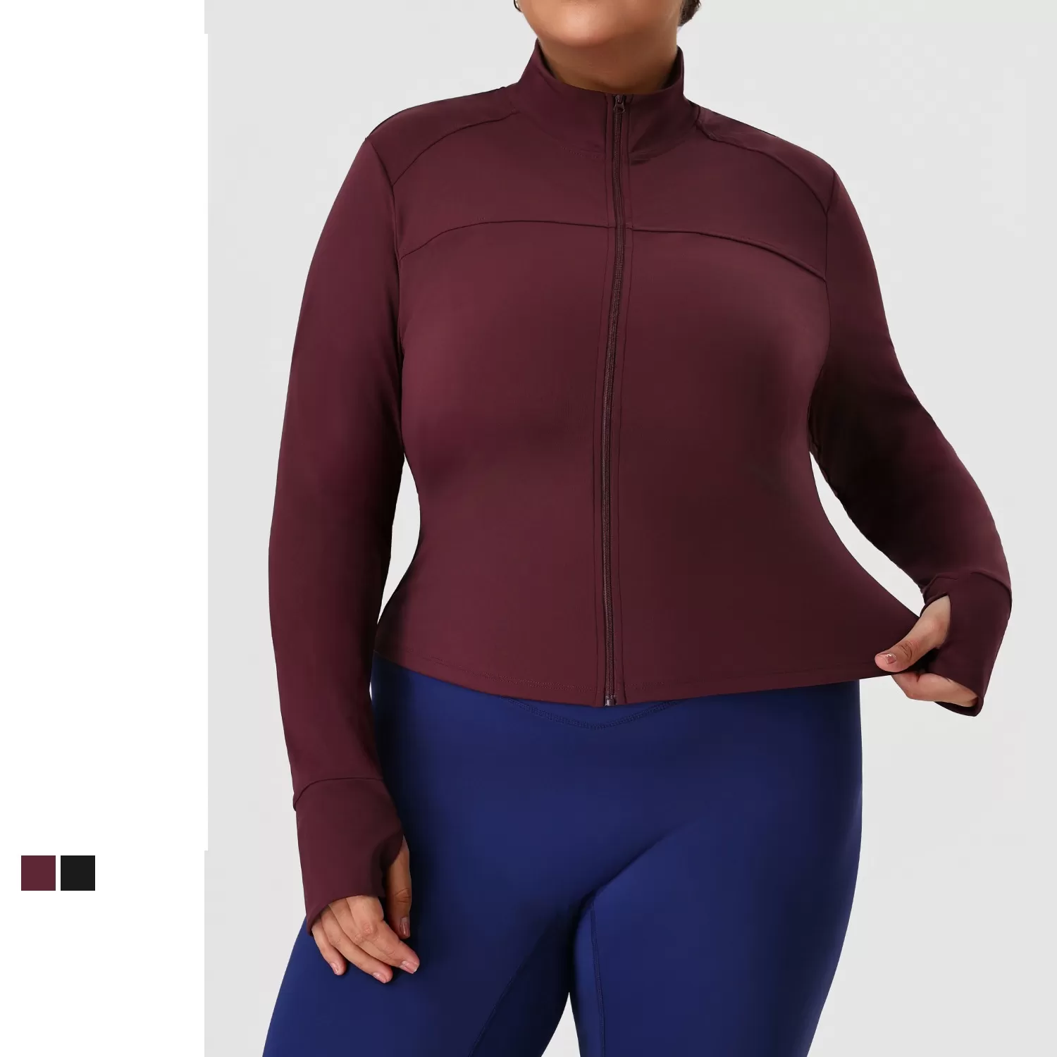 Plus Size High Quality Fashionable Sports Jacket Plus Size Gym Fitness Yoga  for Women FGBP02518