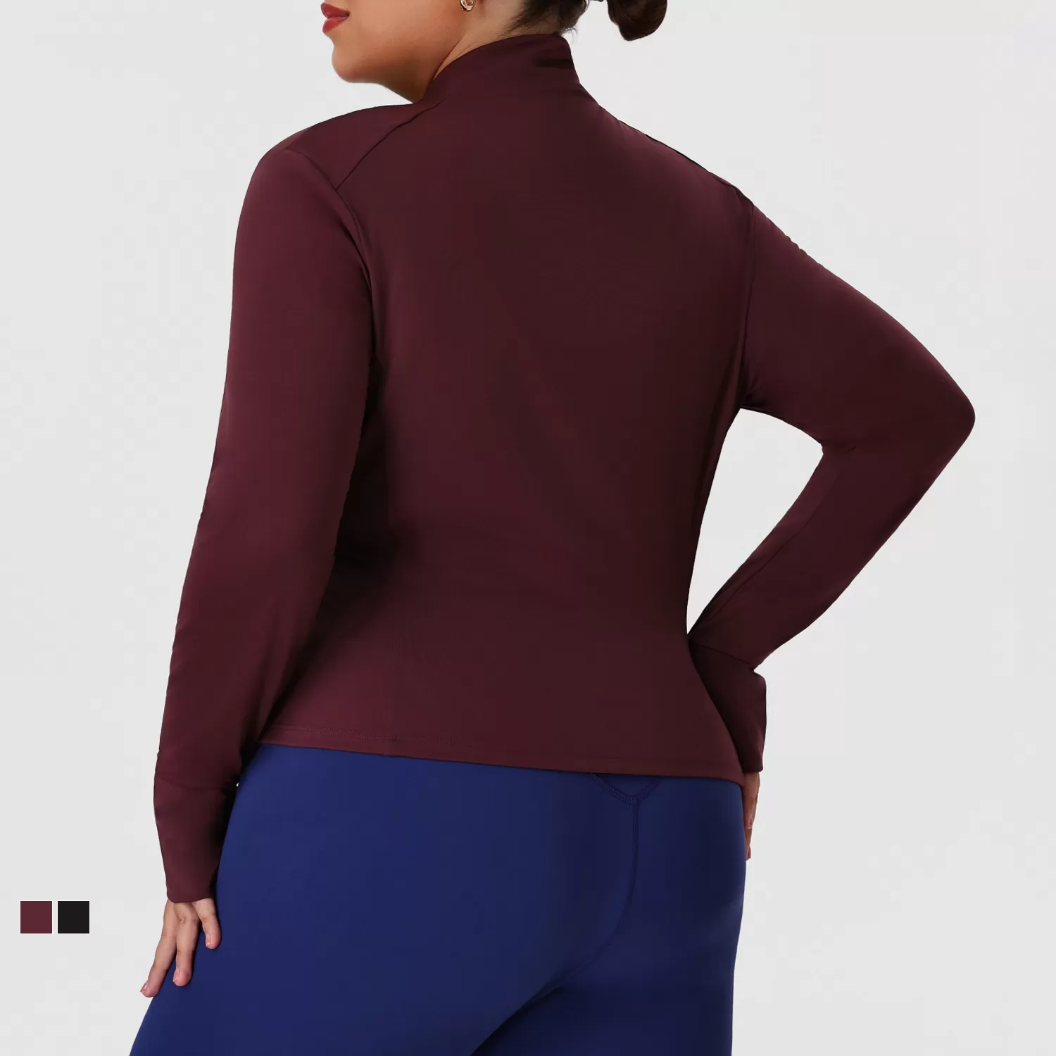 Plus Size High Quality Fashionable Sports Jacket Plus Size Gym Fitness Yoga  for Women FGBP02518