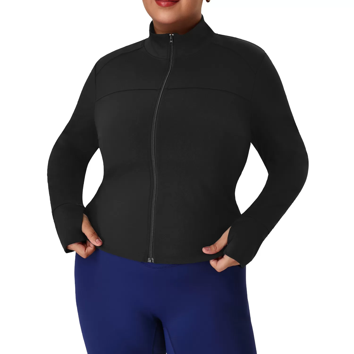 Plus Size High Quality Fashionable Sports Jacket Plus Size Gym Fitness Yoga  for Women FGBP02518